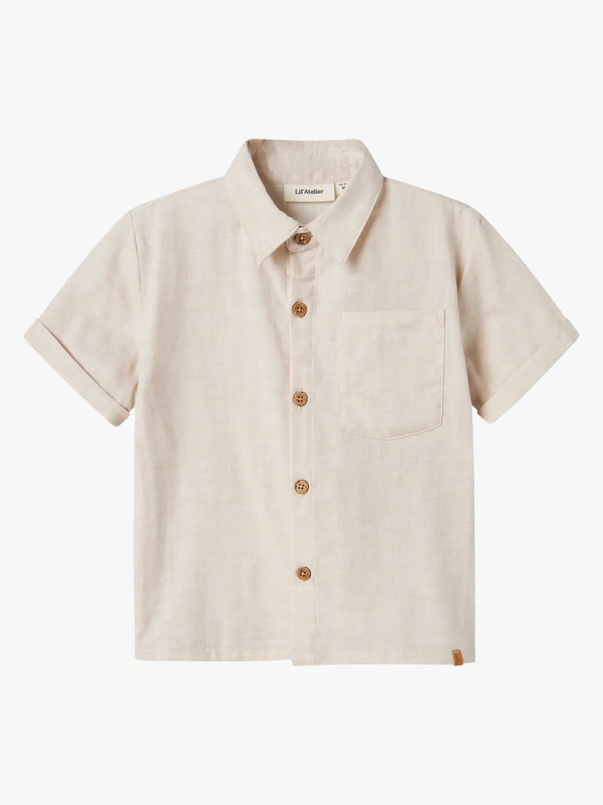 Lil- Atelier Tarou Short Sleeve Loose Shirt Bleached Sand