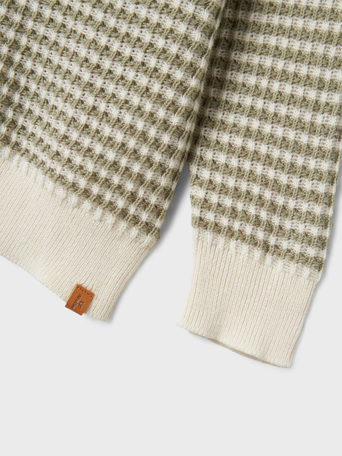 Lil- Atelier Halma Long Sleeve Knit Card Seagrass