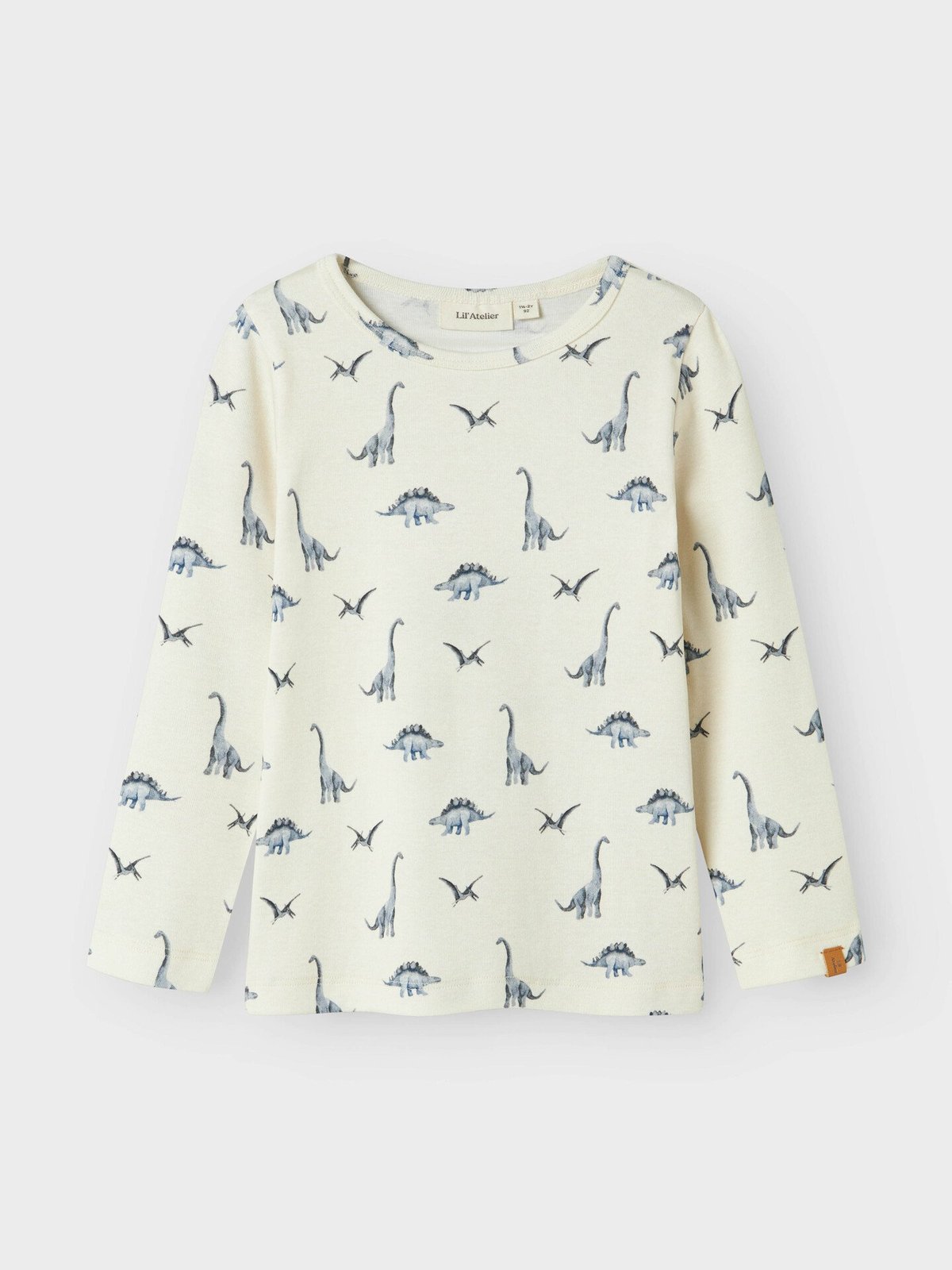 Lil- Atelier Geo Avu Long Sleeve Slim Top Turtledove