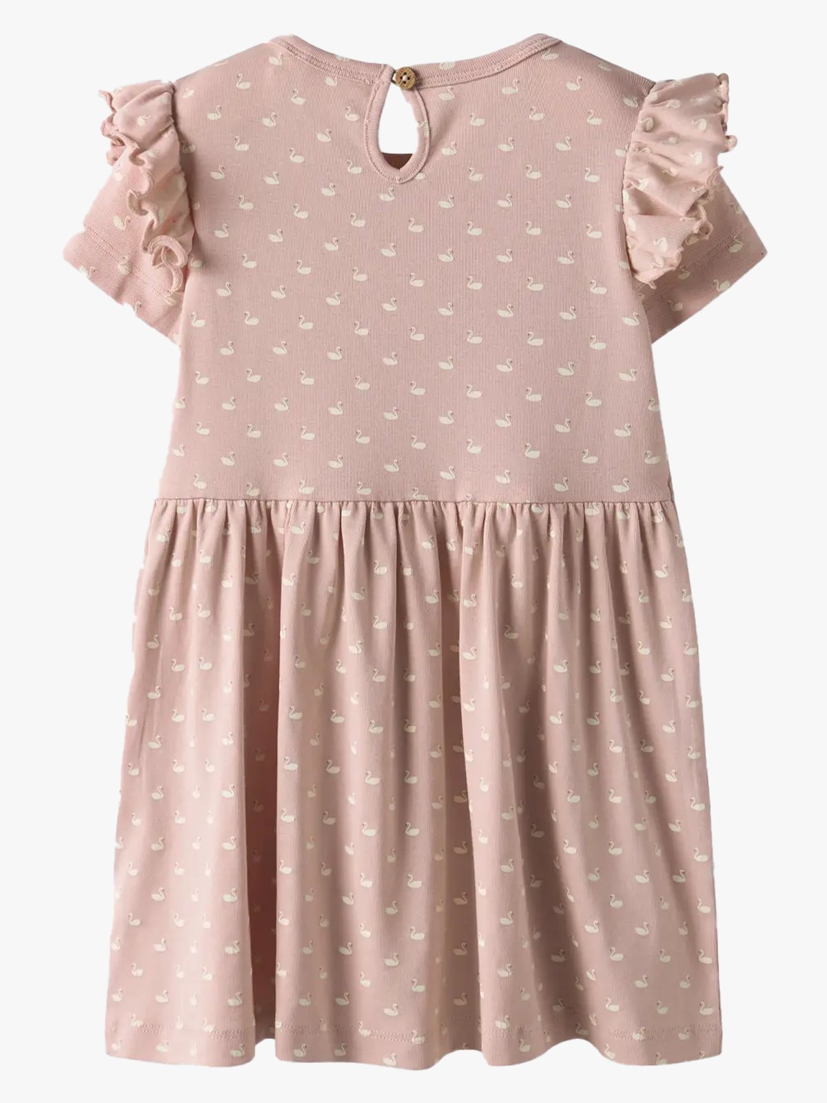 Lil- Atelier Gayo Short Sleeve Dress Peach Whip Swans