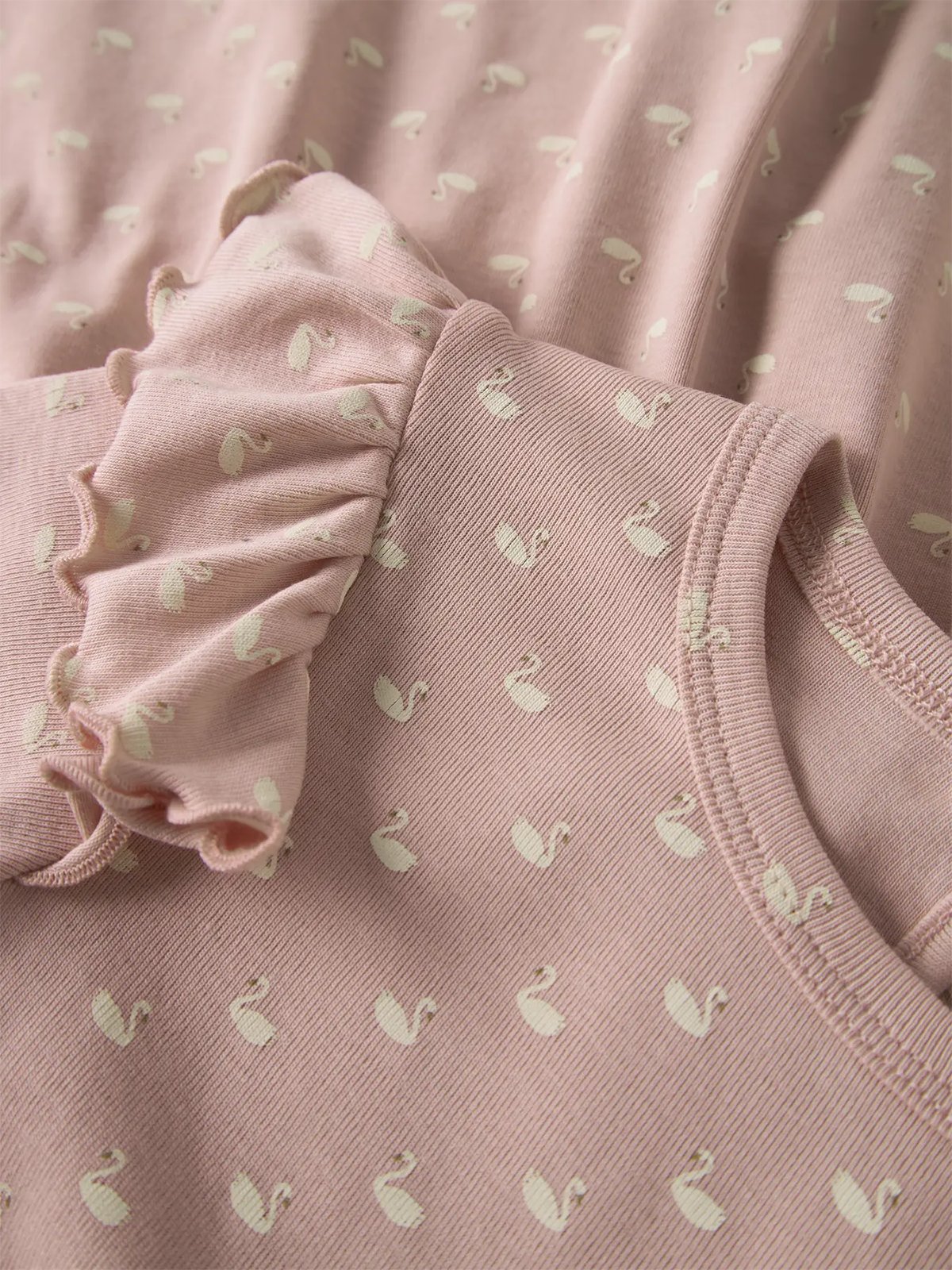 Lil- Atelier Gayo Short Sleeve Dress Peach Whip Swans