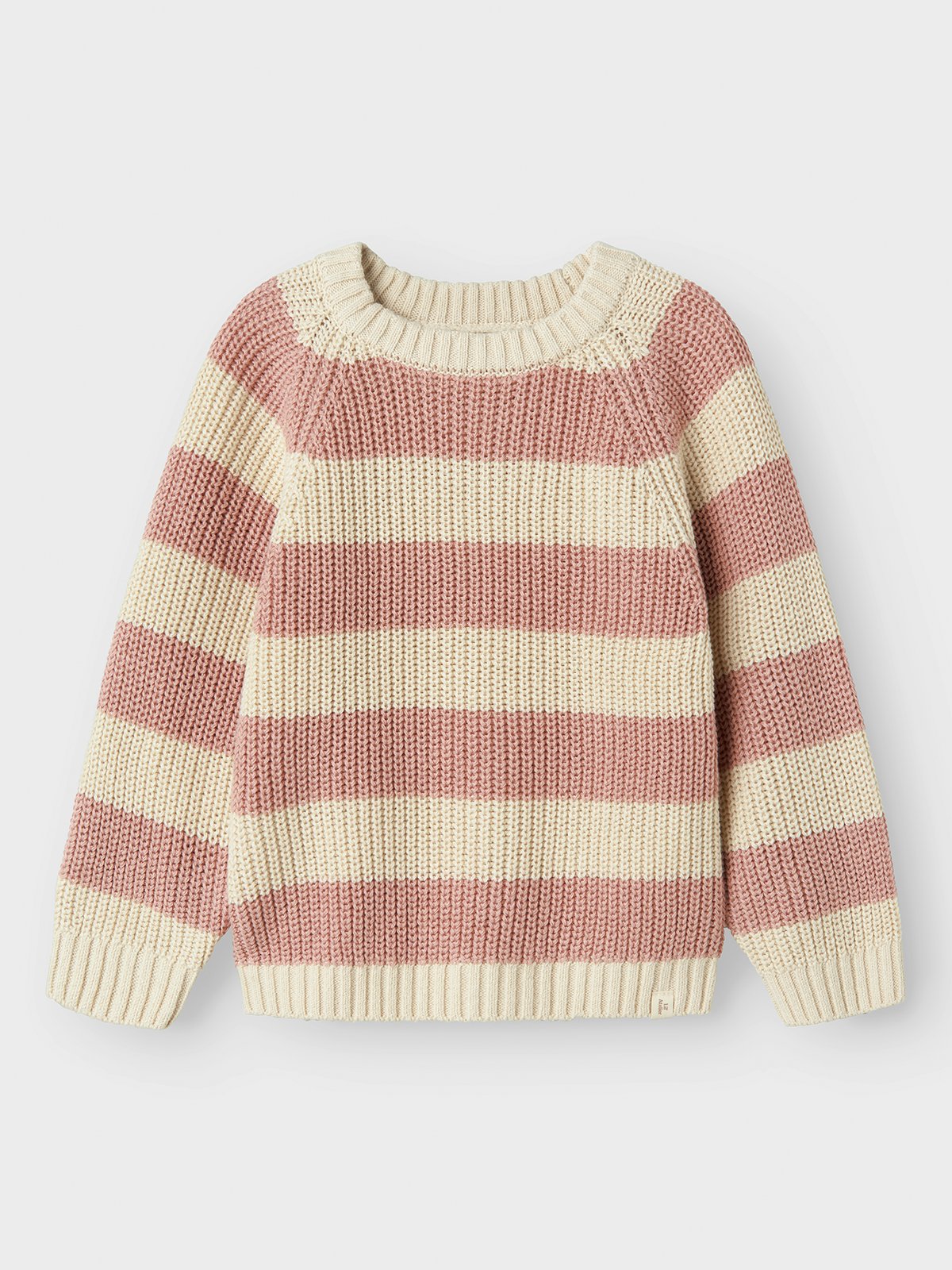 Lil- Atelier Emlen Long sleeve Knit Stripe Turtledove