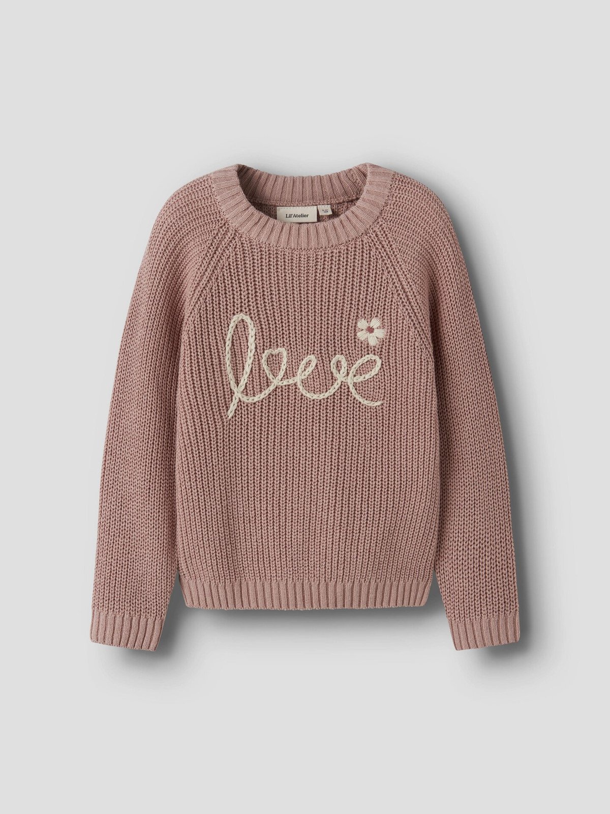 Lil- Atelier Emlen Emb Knit Misty Rose