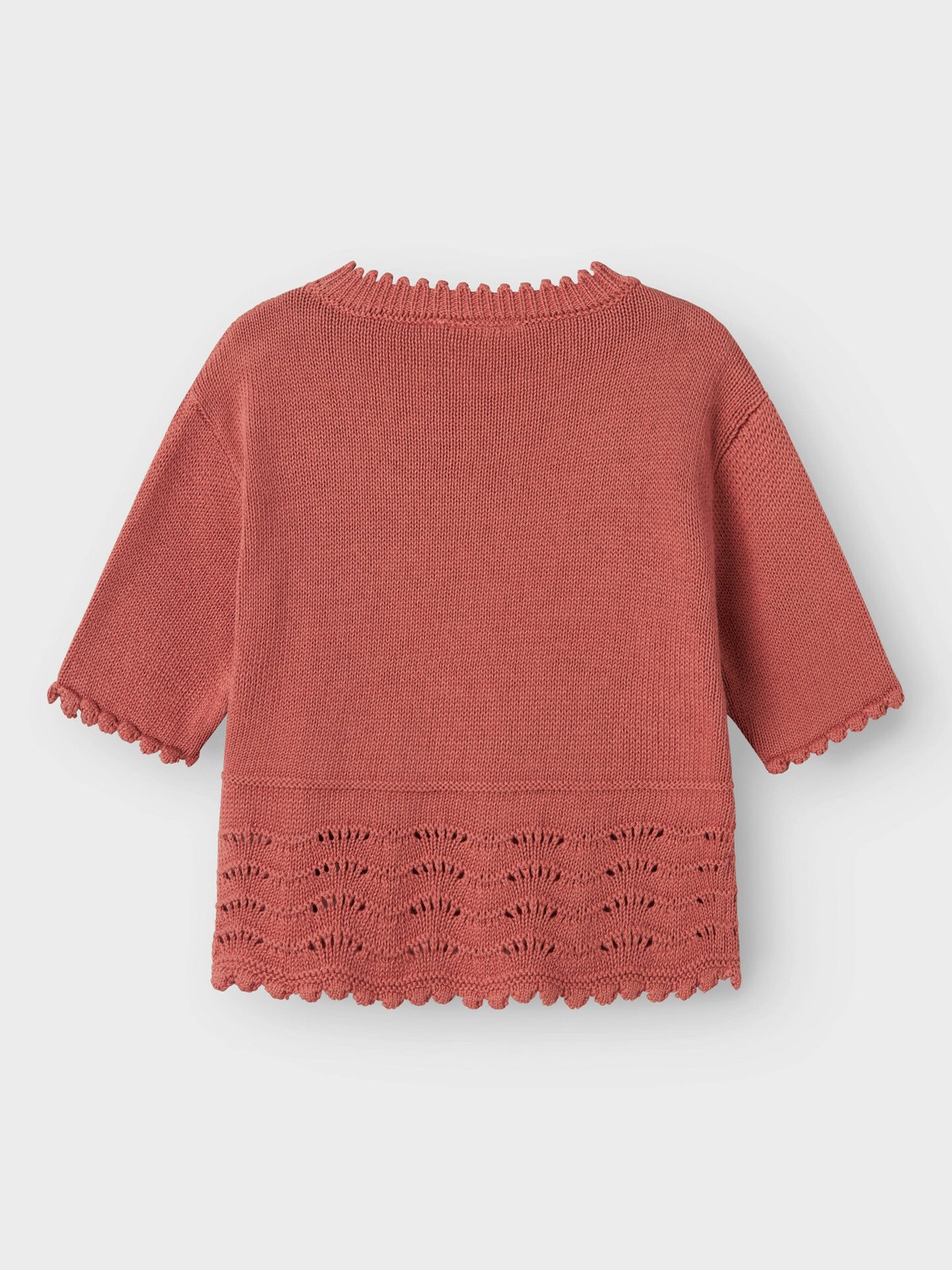 Lil- Atelier Lola Short Sleeve Knit Top Withered Rose