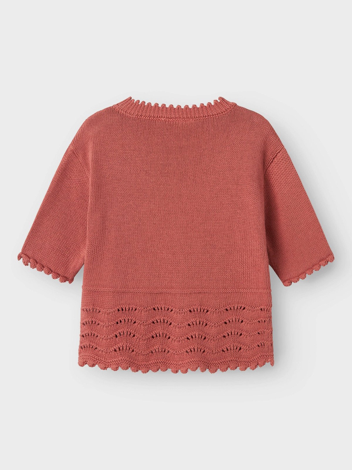 Lil- Atelier Lola Short Sleeve Knit Top Withered Rose