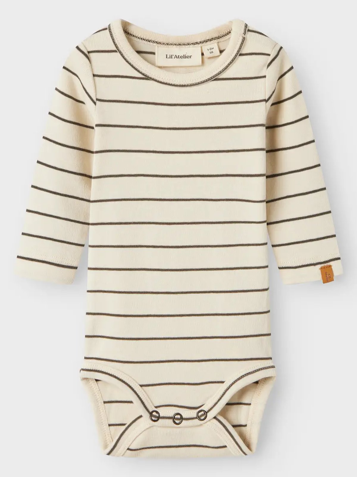 Lil- Atelier Geo Lim Long Sleeve Slim Body Turtledove