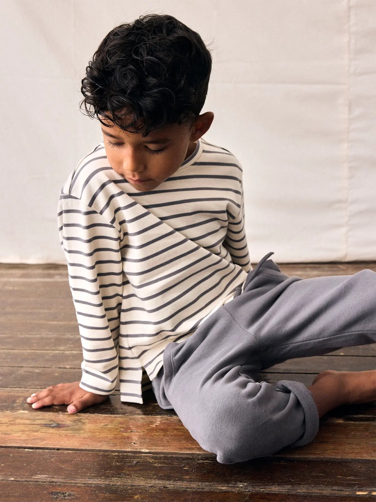 Lil- Atelier Limia Long Sleeve Loose Top Turtledove / Poppy Seed