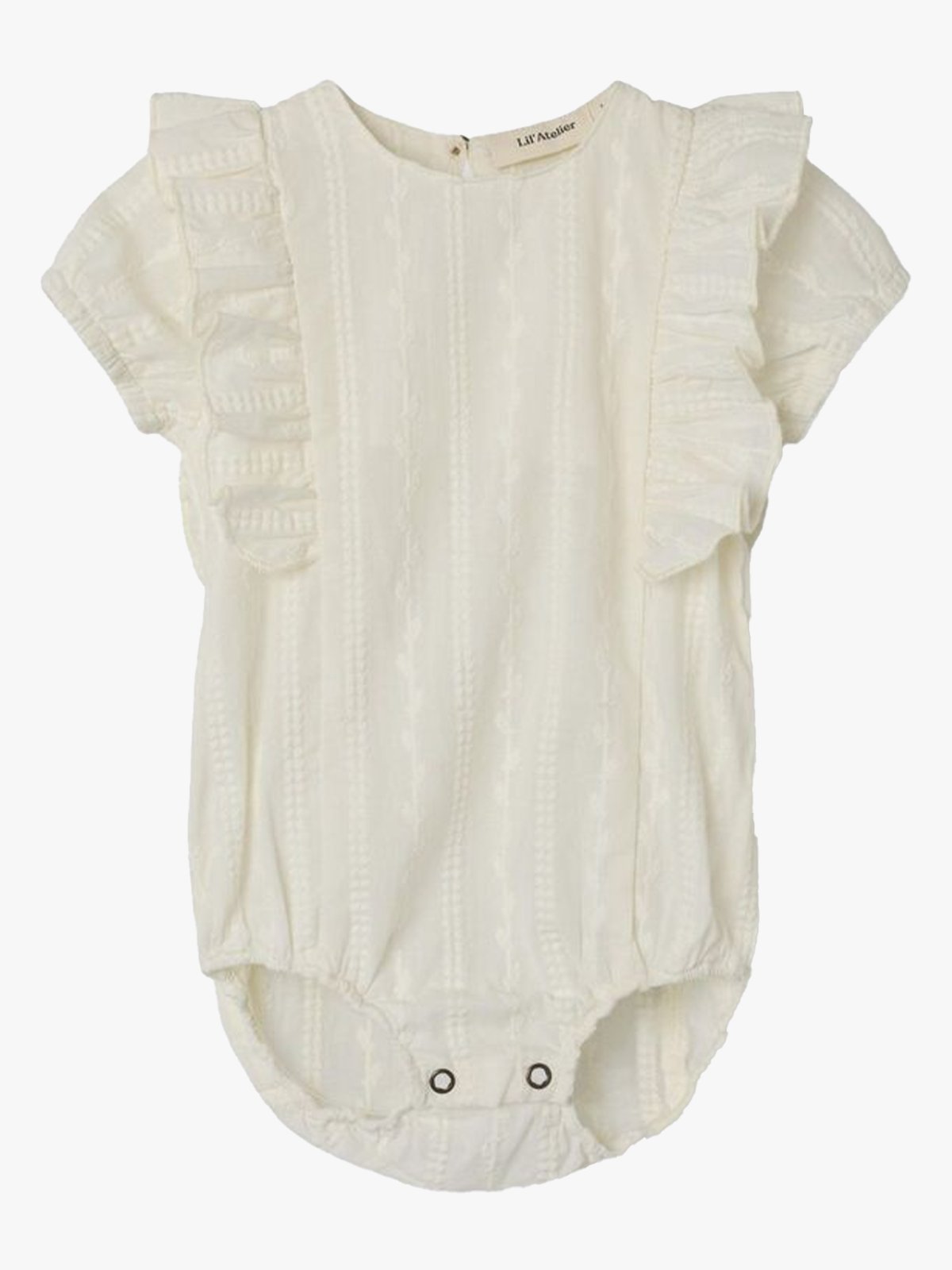 Lil- Atelier Jazelle Short Sleeve Loose Body Shirt Coconut Milk