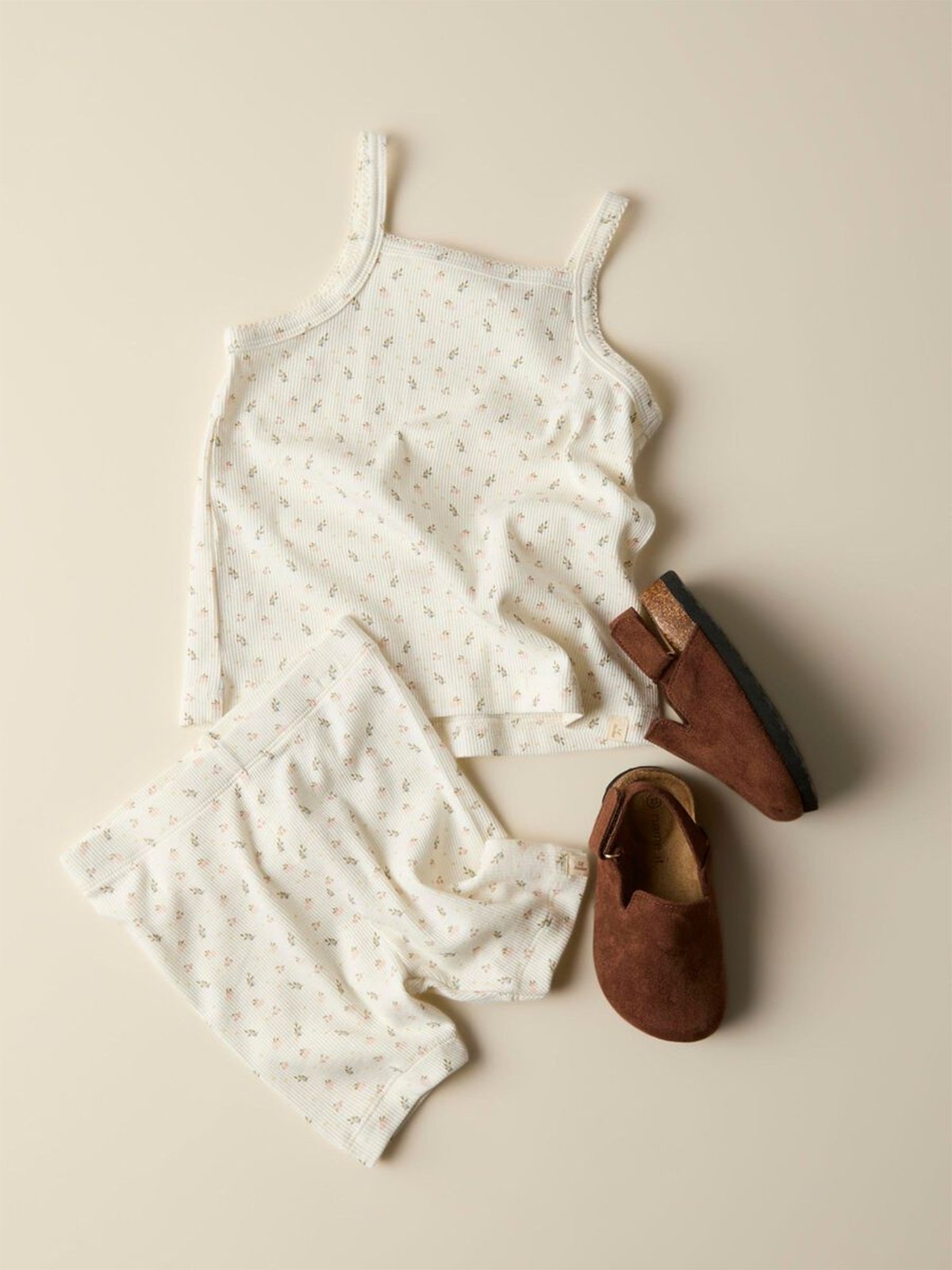 Lil' Atelier Gago Slim Biker Shorts Coconut Milk