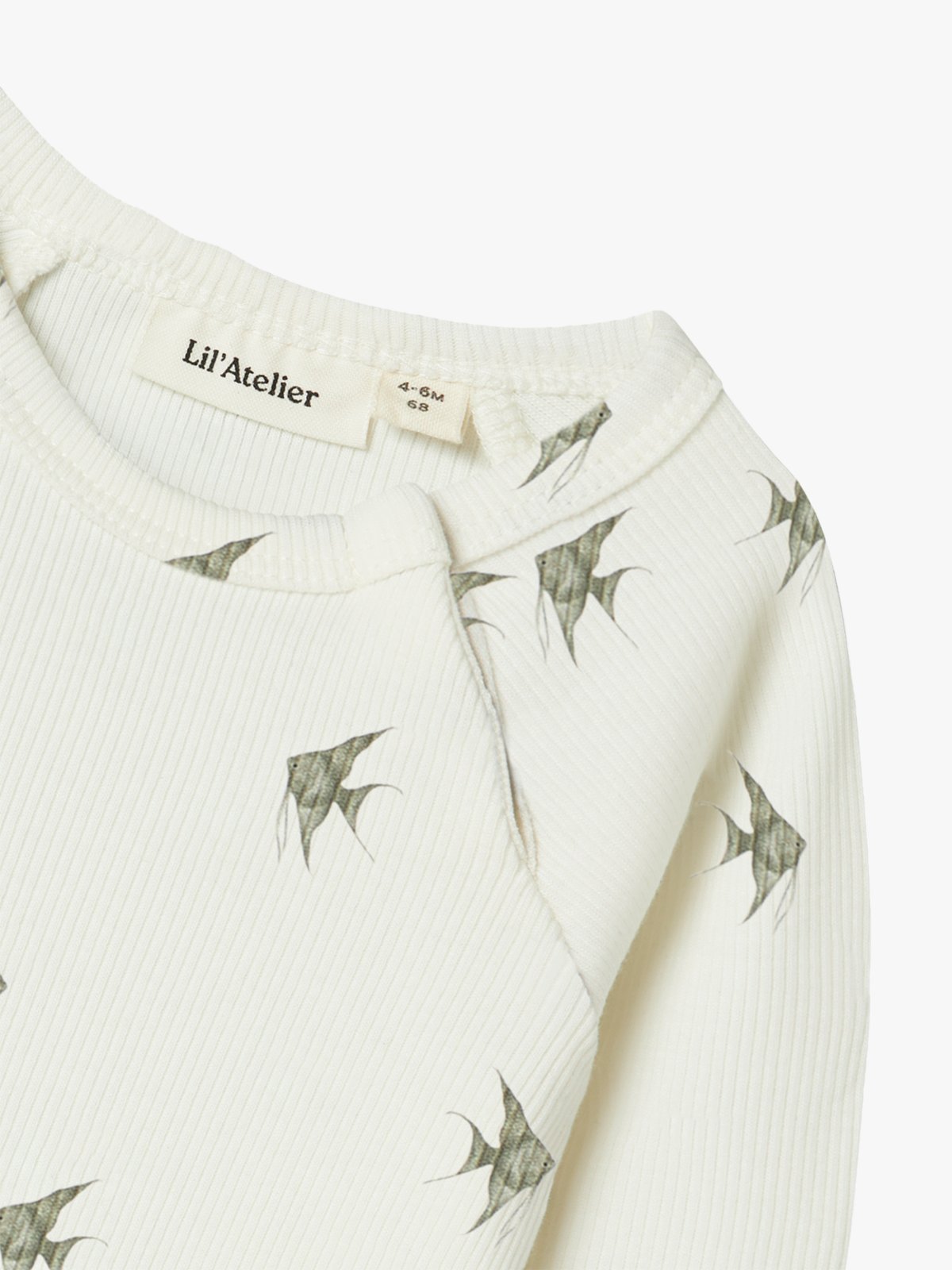 Lil- Atelier Lavo Eni Long Sleeve Slim Body Coconut Milk