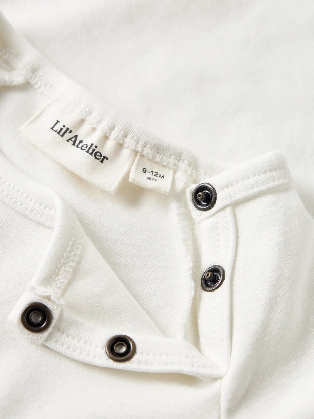 Lil- Atelier Lalo Tab Long Sleeve Slim Body Coconut Milk