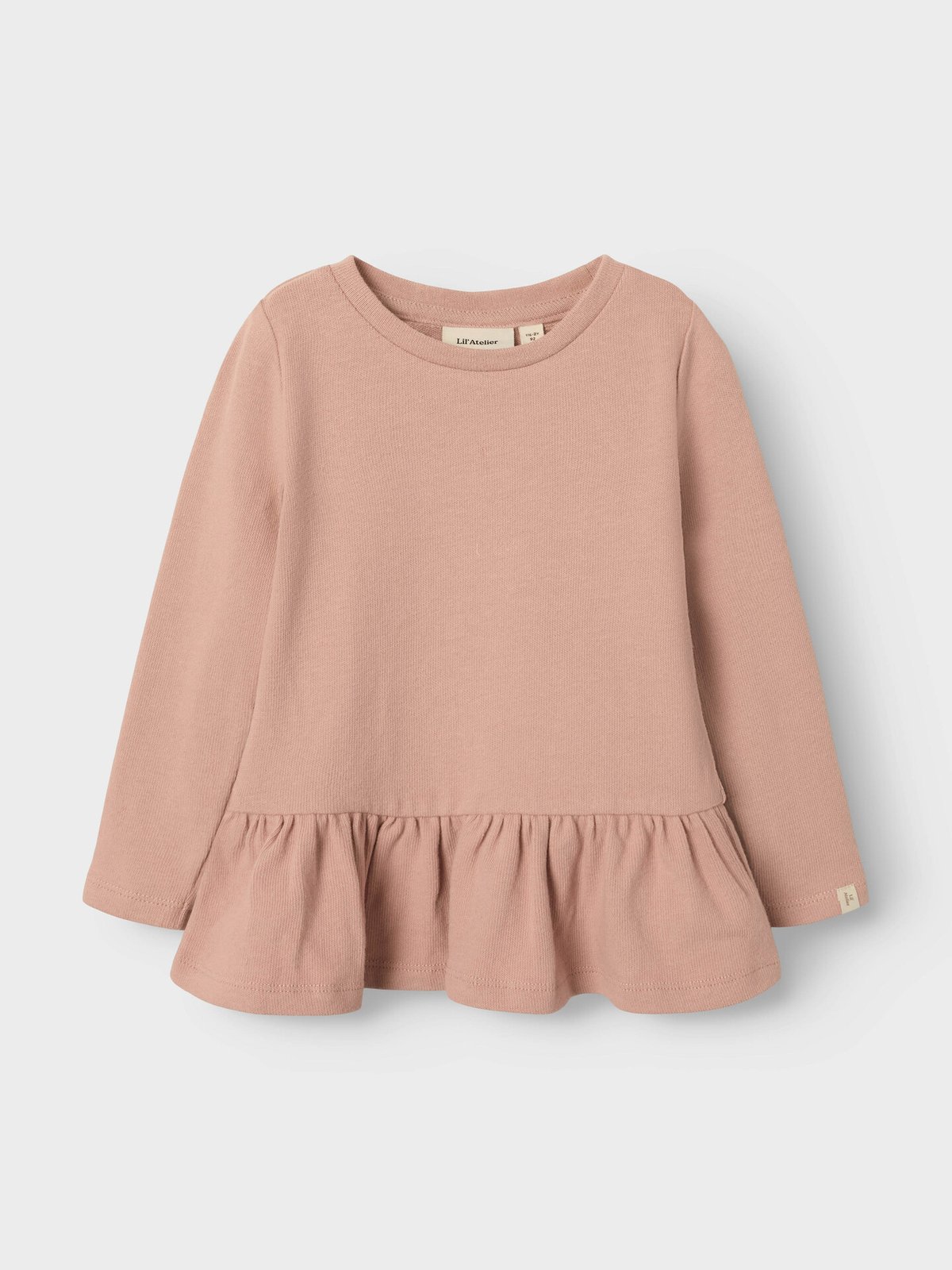Lil- Atelier Luna Long Sleeve Slim Top Misty Rose