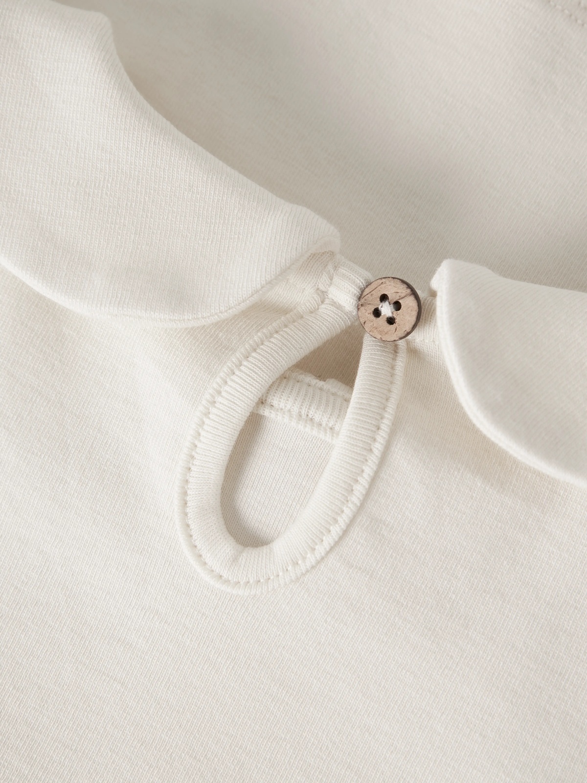 Lil' Atelier Fundo Emb Long Sleeve Slim Top Beige