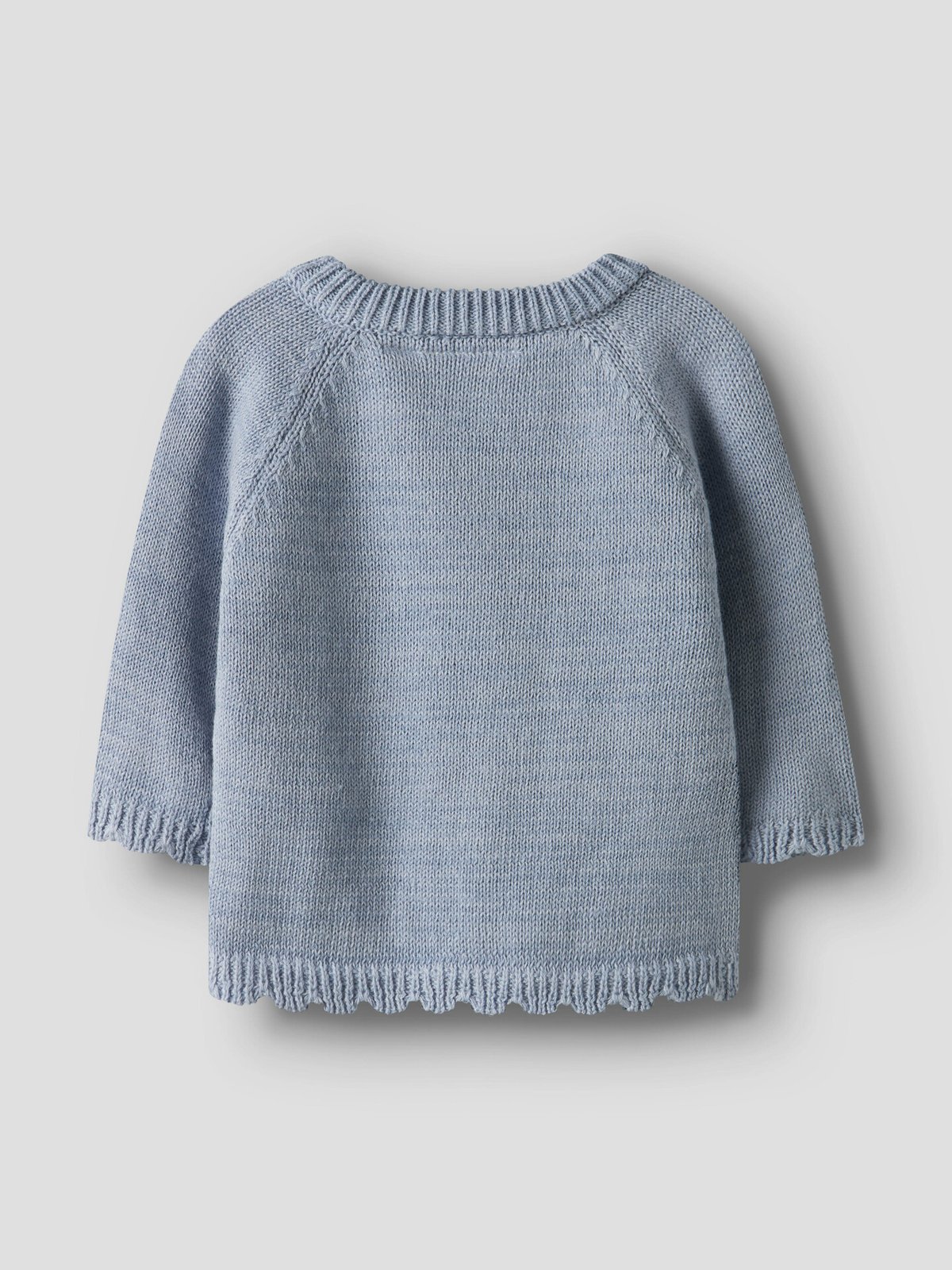Lil- Atelier Laguna Long Sleeeve Wrap Knit Zen Blue