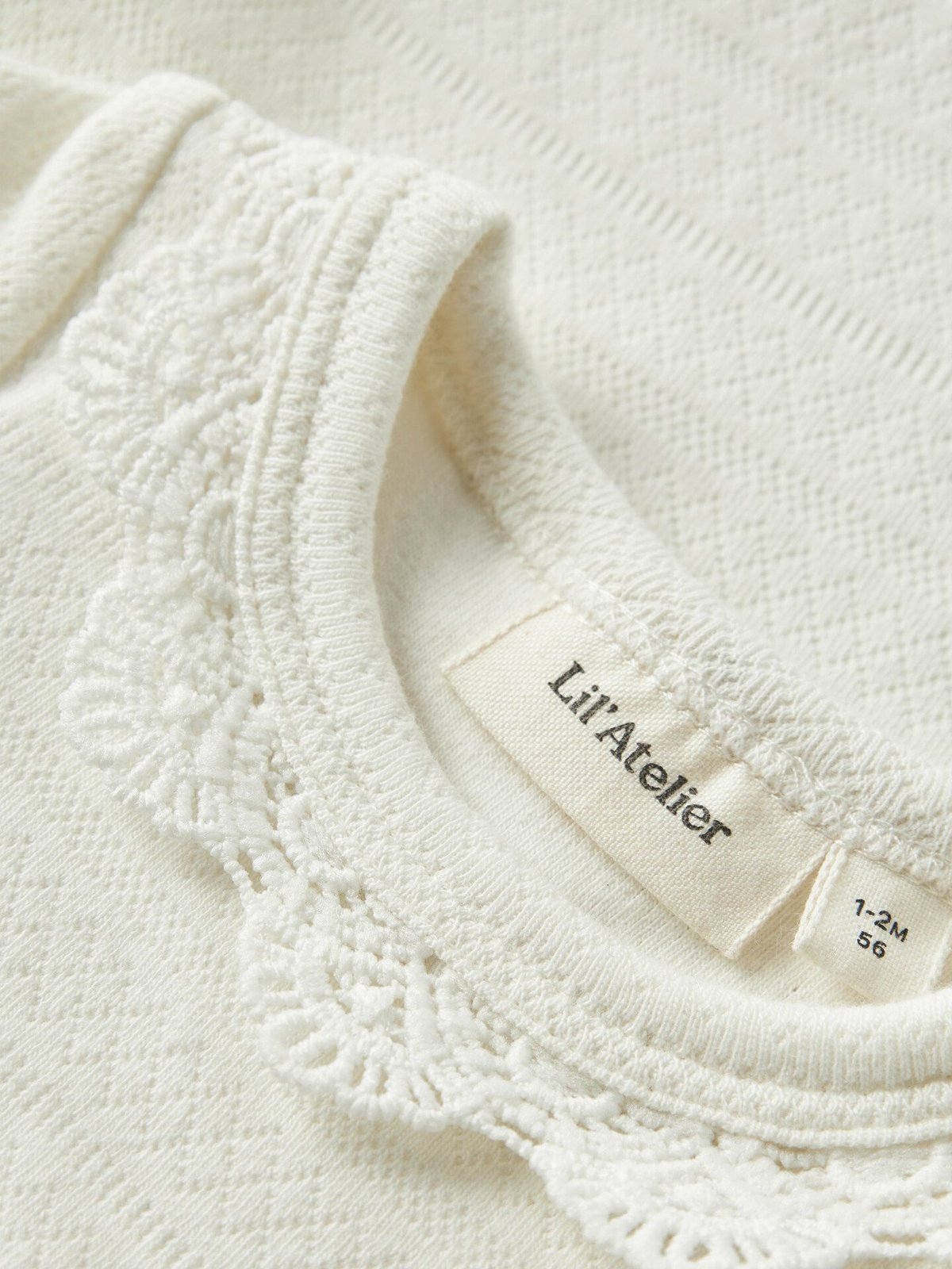 Lil- Atelier Tapia Long Sleeve Slim Body Coconut Milk