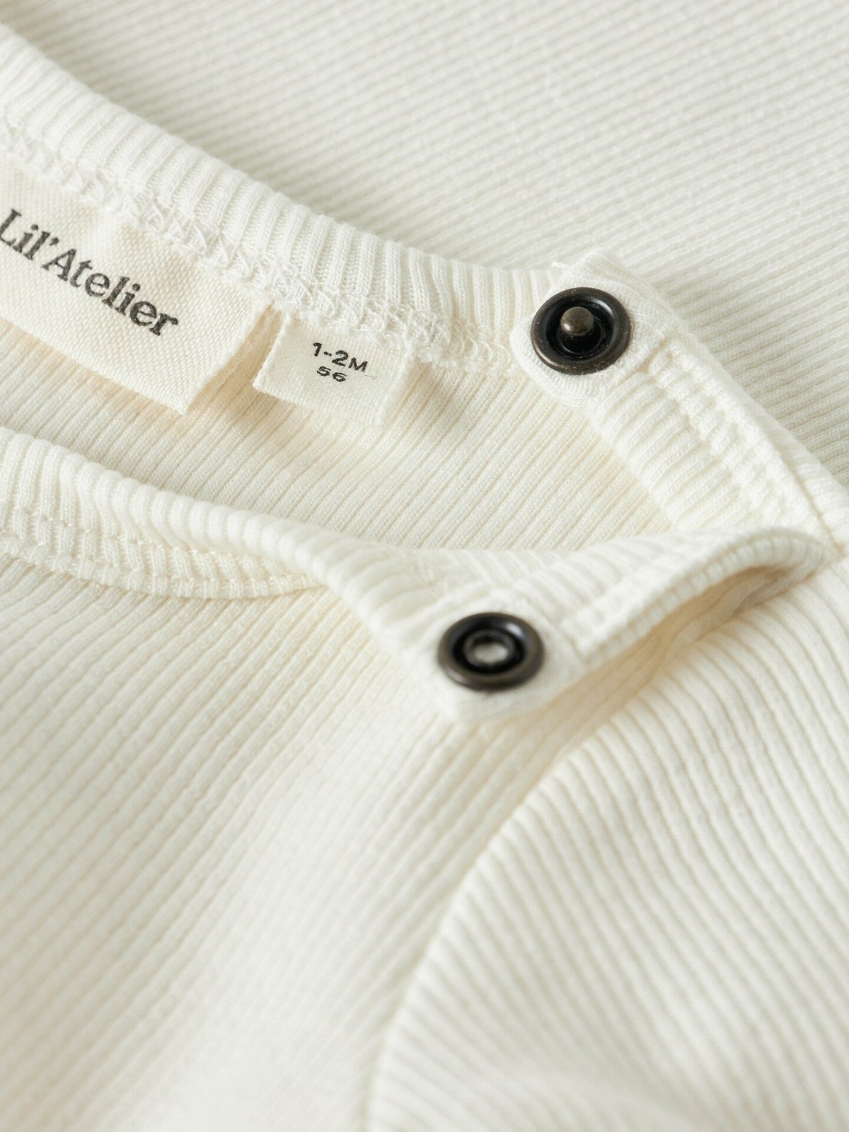 Lil- Atelier Tonto Long Sleeve Slim Body Coconut Milk