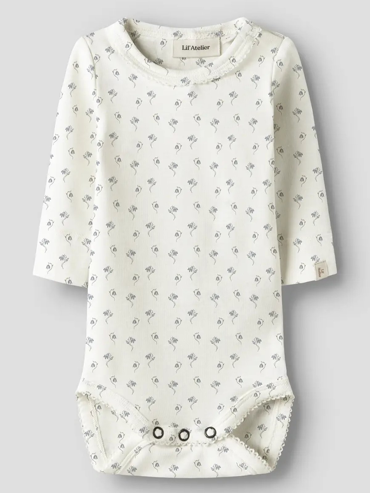 Lil- Atelier Gayo Sag Long Sleeve Slim Body Coconut Milk Bell Flower
