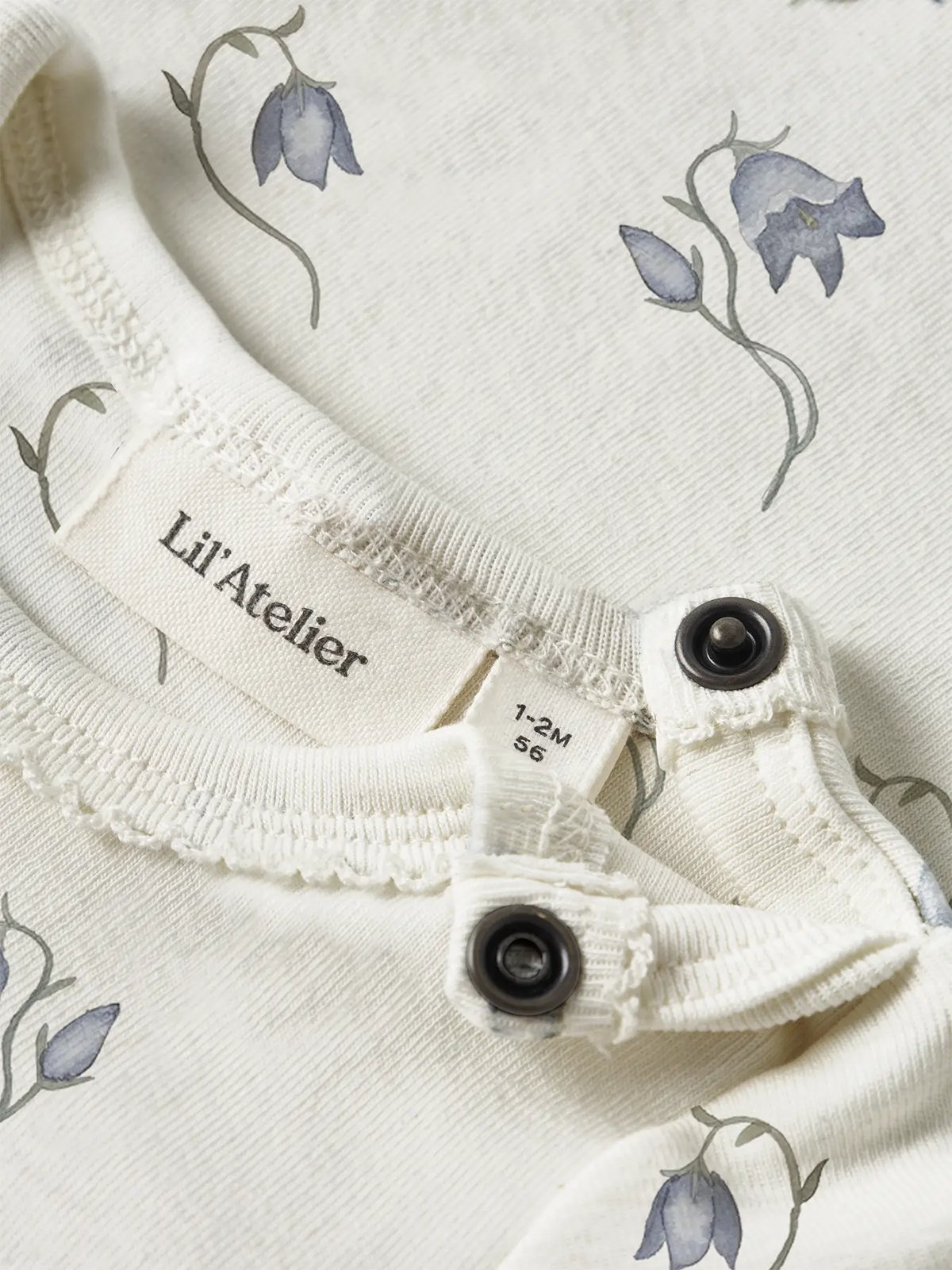 Lil- Atelier Gayo Sag Long Sleeve Slim Body Coconut Milk Bell Flower