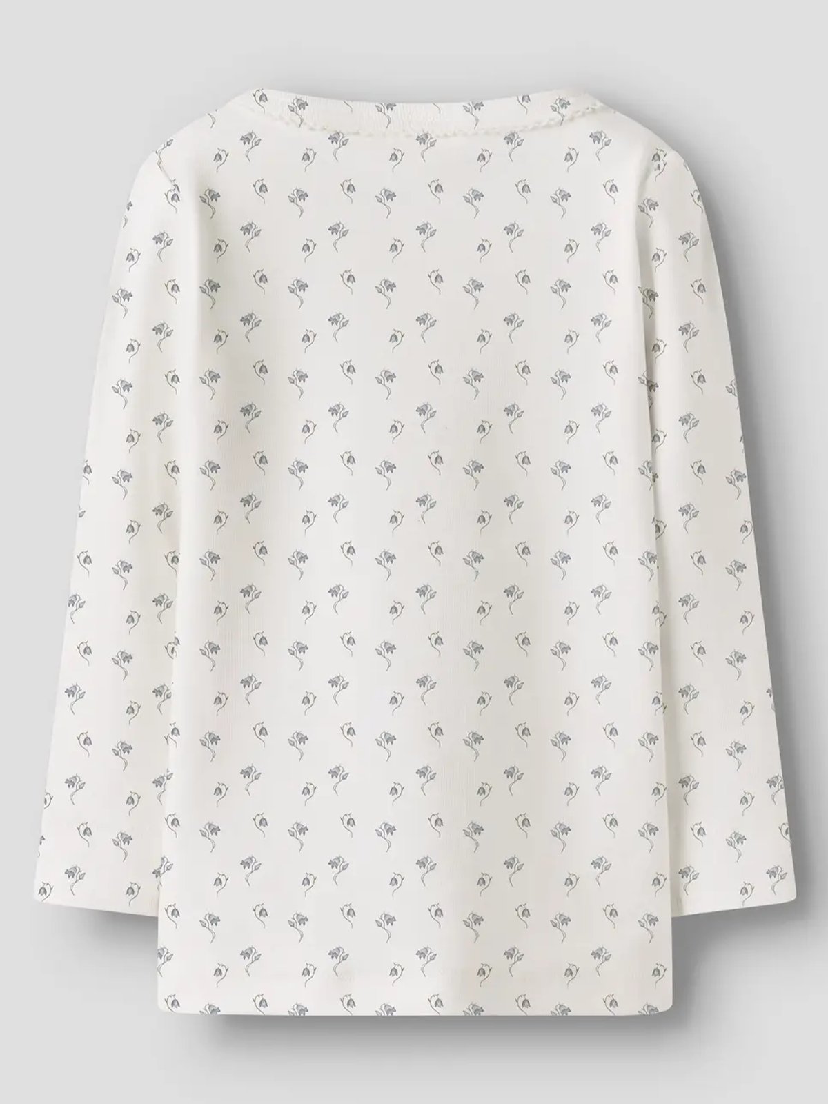 Lil- Atelier Gayo Sag Long Sleeve Slim Top Coconut Milk Bell Flower