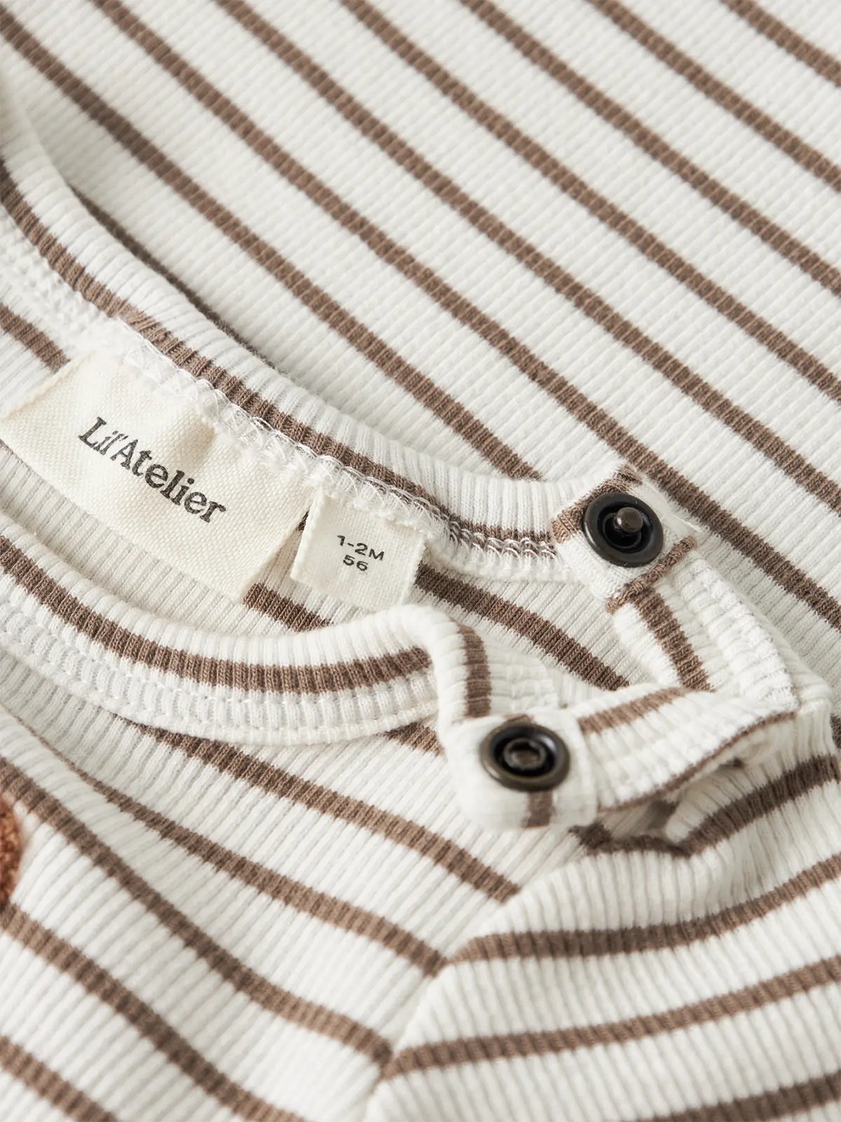 Lil- Atelier Tonto Tor Long Sleeve Slim Body Coconut Milk