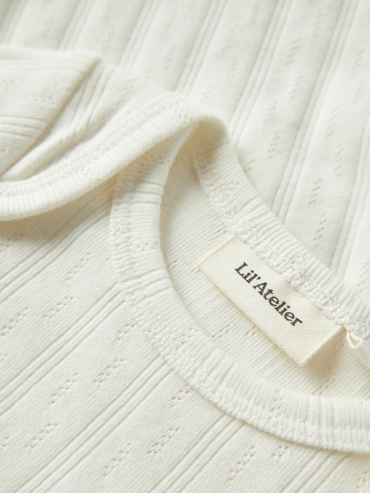Lil- Atelier Bob Long Sleeve Slim Body Coconut Milk