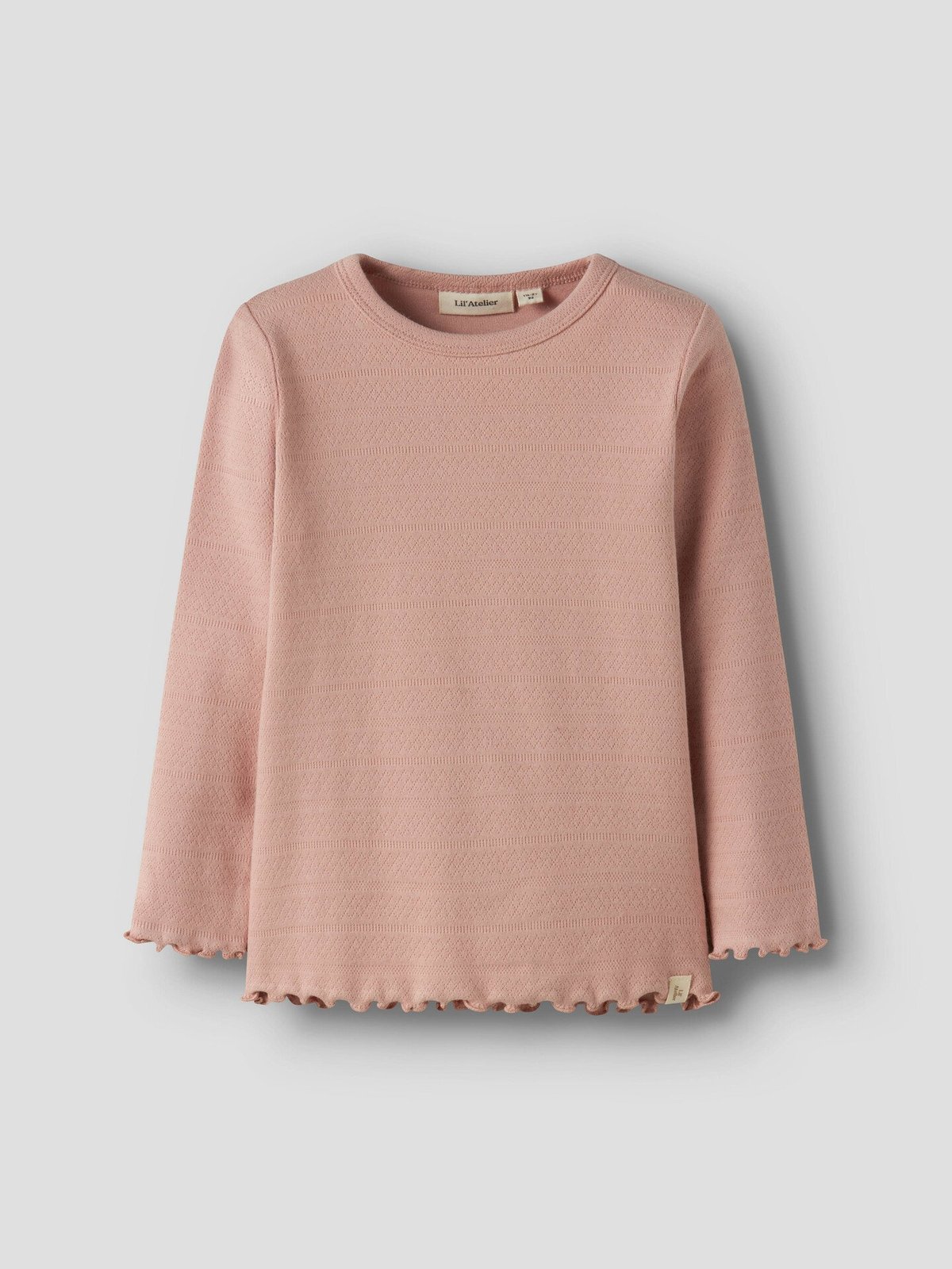 Lil- Atelier Dimia Long Sleeve Slim Top Misty Rose