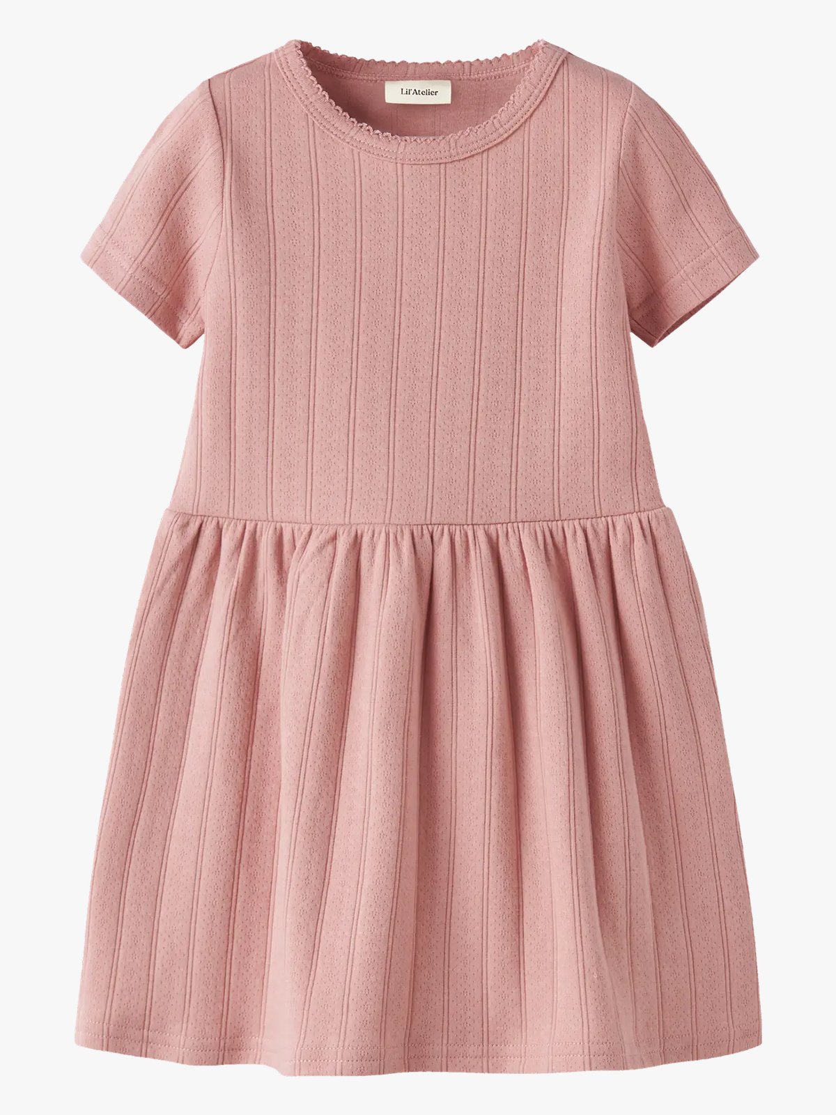Lil- Atelier Falina Short Sleeve Dress Misty Rose