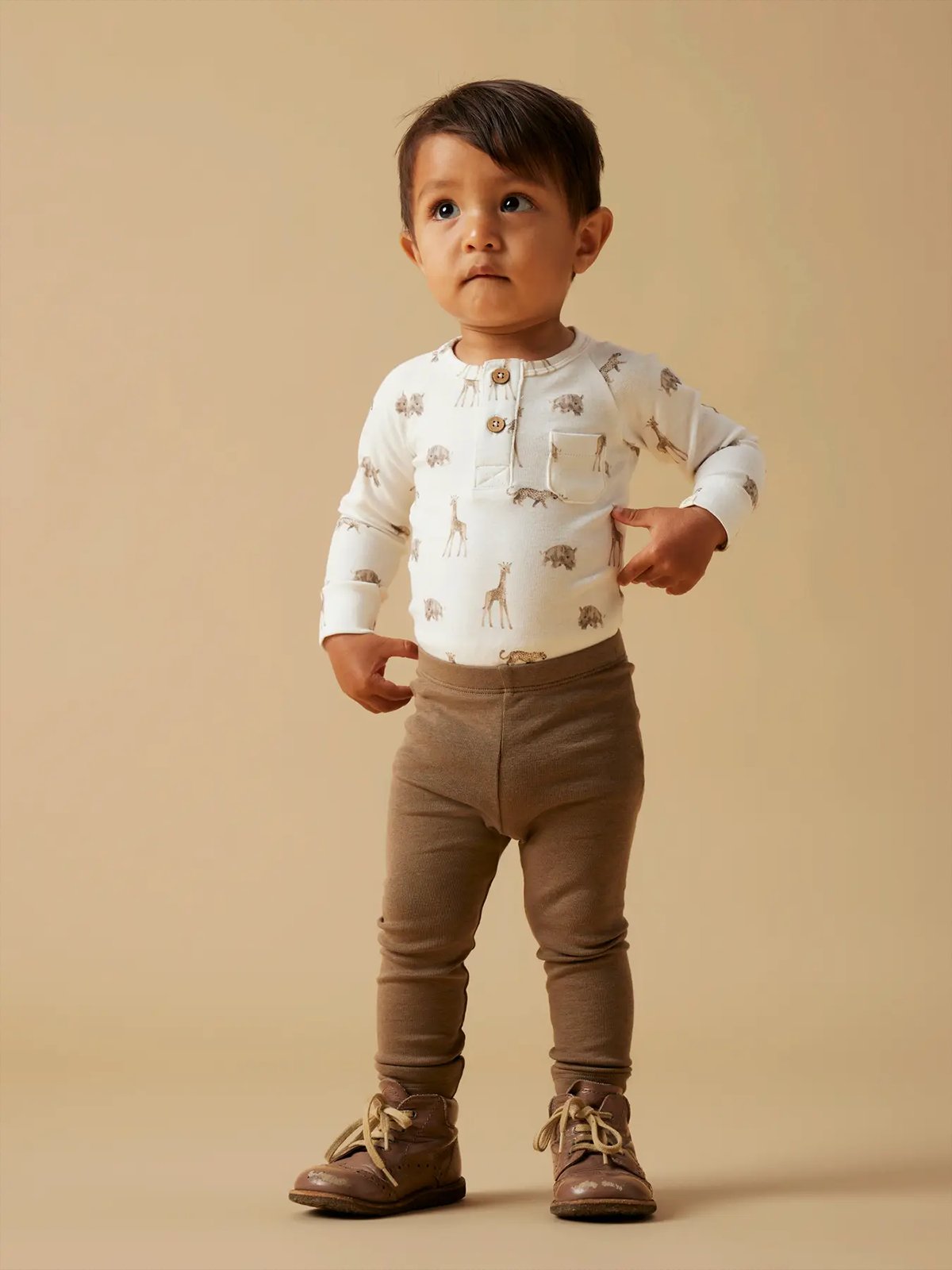 Lil- Atelier Gayo Slim Leggings Shitake