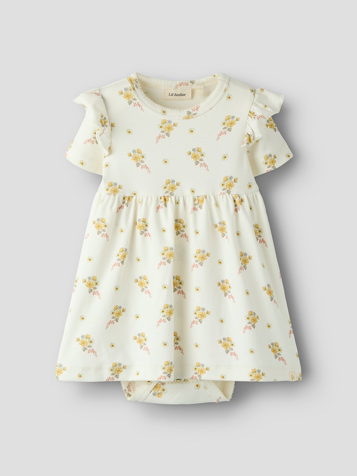 Lil- Atelier Gayo Sin Short Sleeve Body Dress Coconut Milk