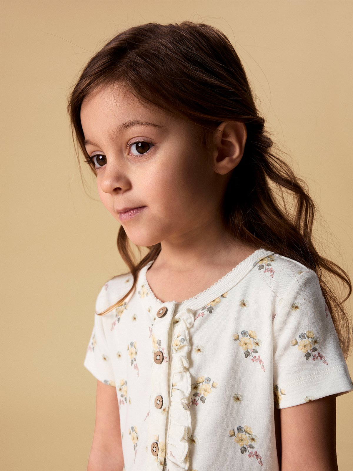 Lil- Atelier Gayo Smi Short Sleeve Dress Coconut Milk