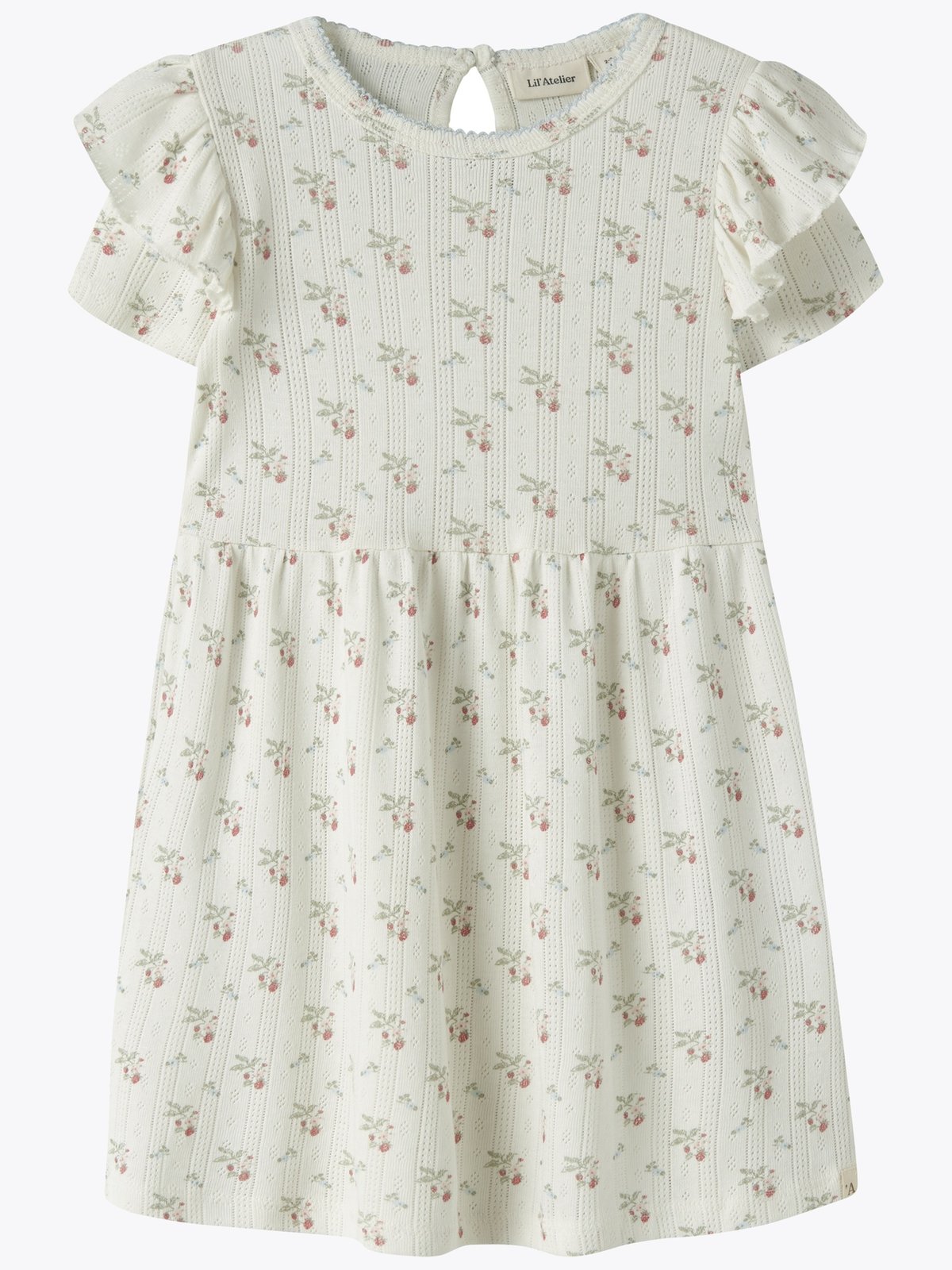 Lil- Atelier Rachello Duna Short Sleeve Dress Coconut Milk