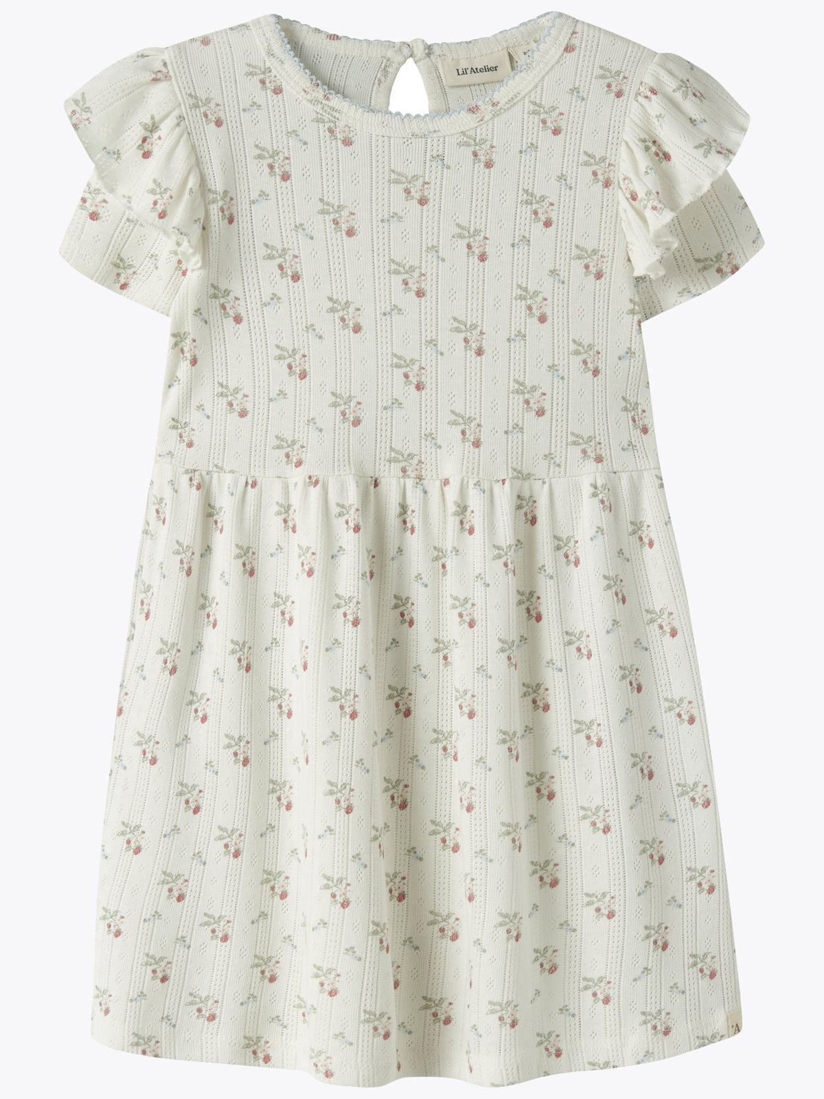 Lil- Atelier Rachello Duna Short Sleeve Dress Coconut Milk