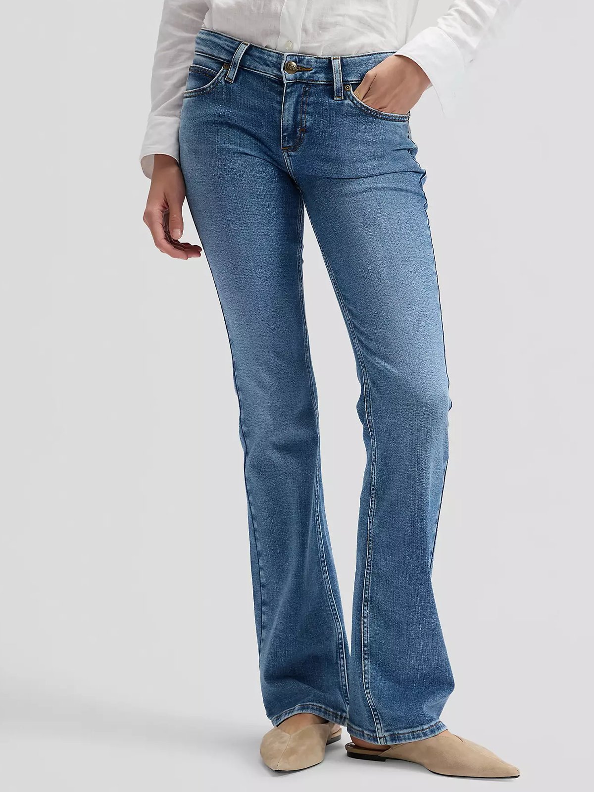 Lee Flat Pocket Jessica Lapis Blue