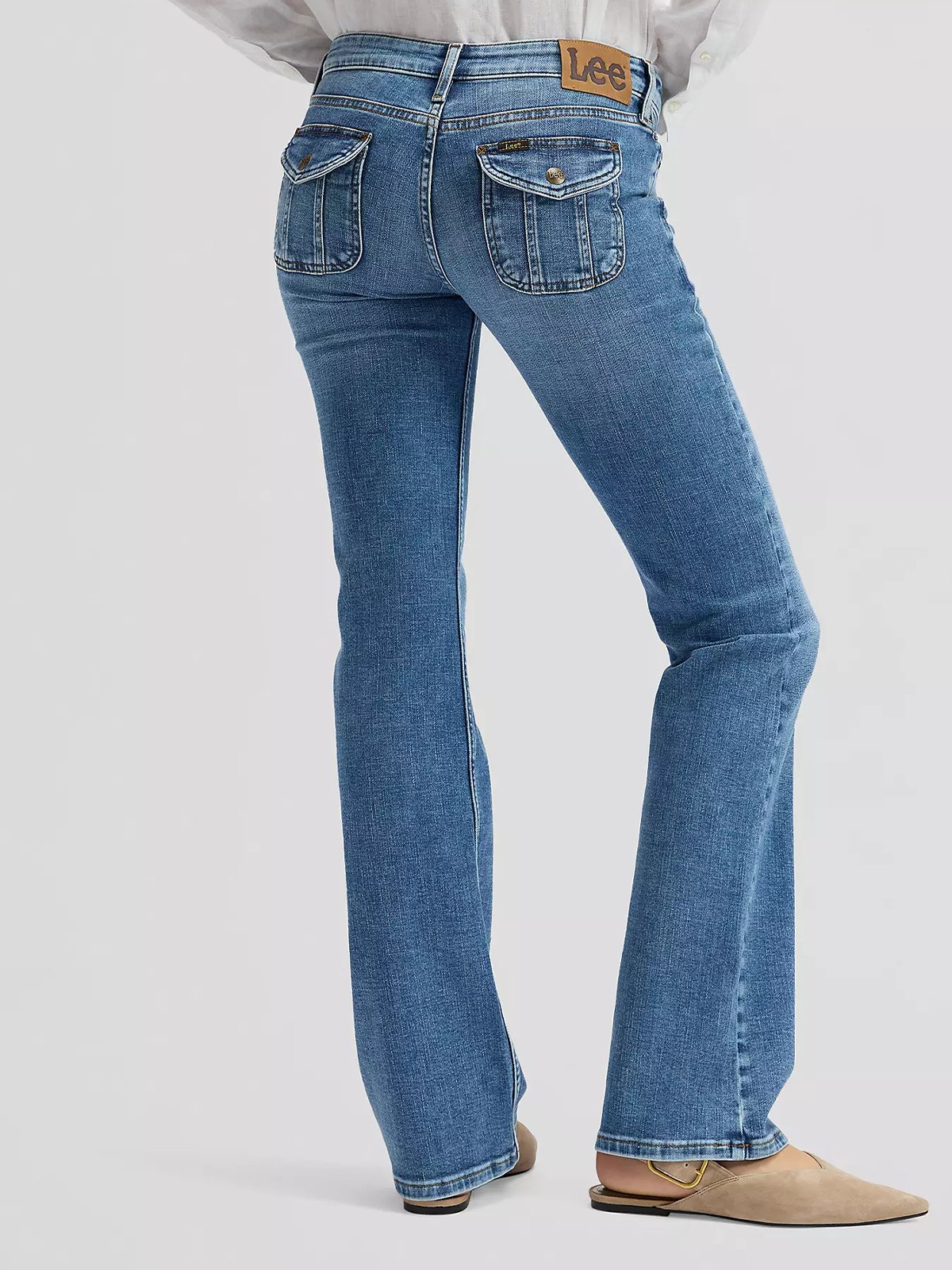 Lee Flat Pocket Jessica Lapis Blue