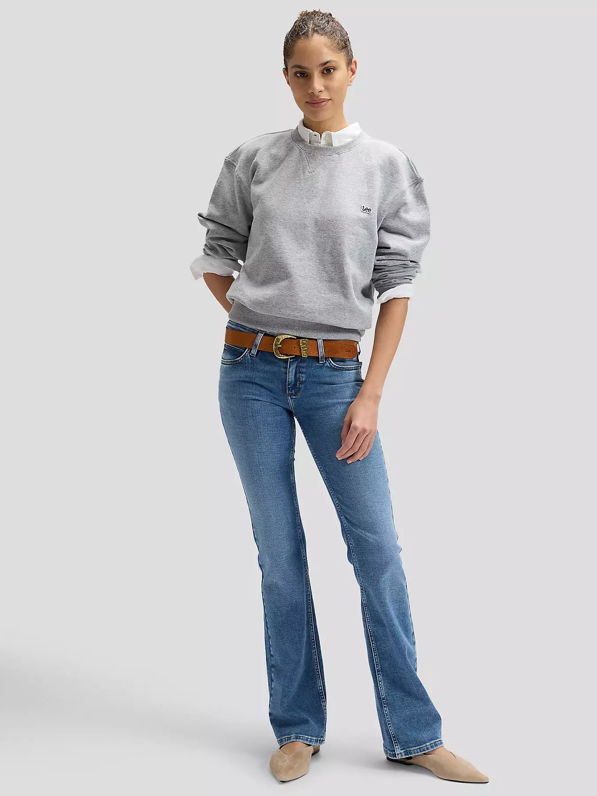 Lee Flat Pocket Jessica Lapis Blue