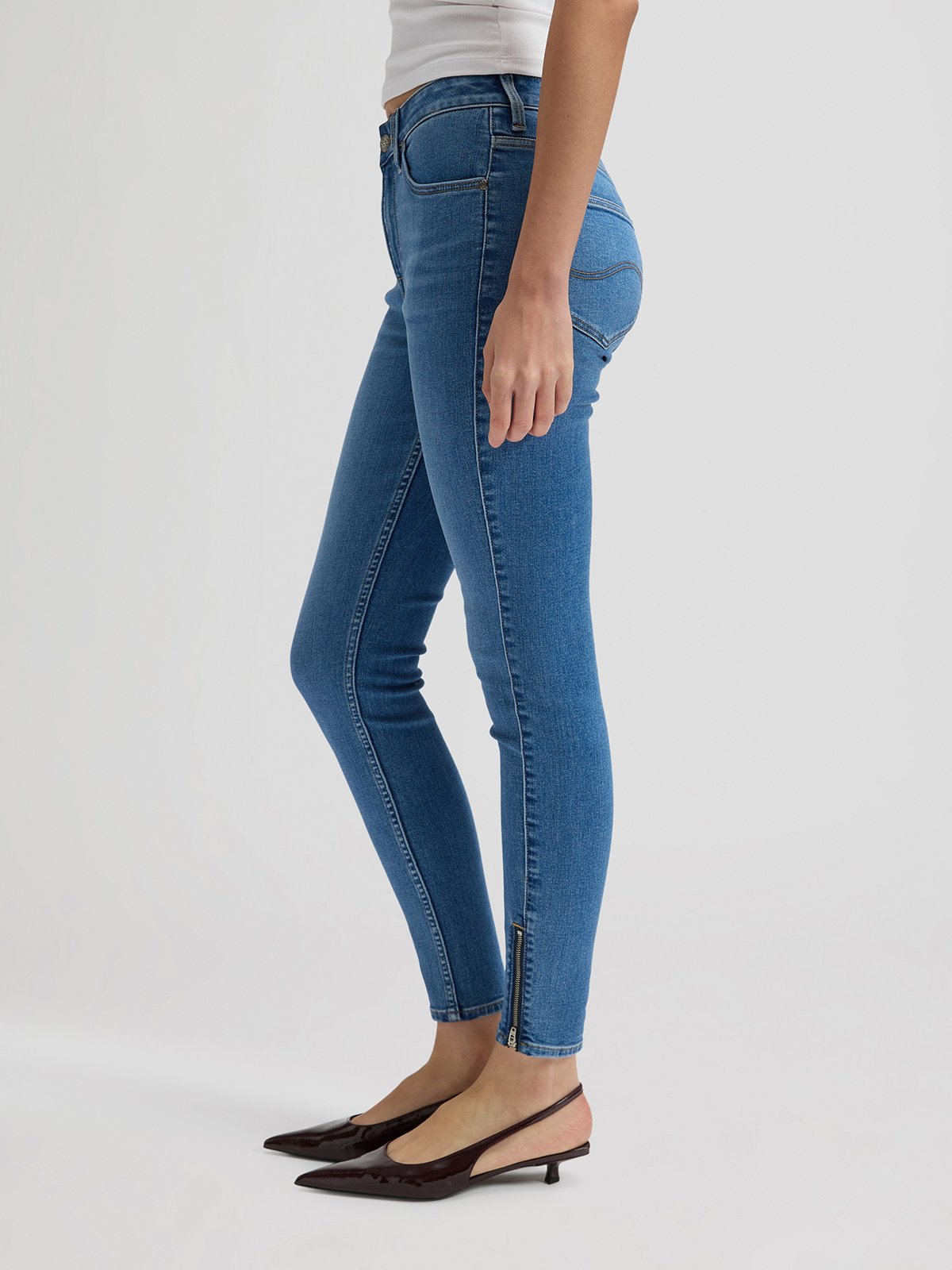 Lee Scarlett Skinny High Zip Denim