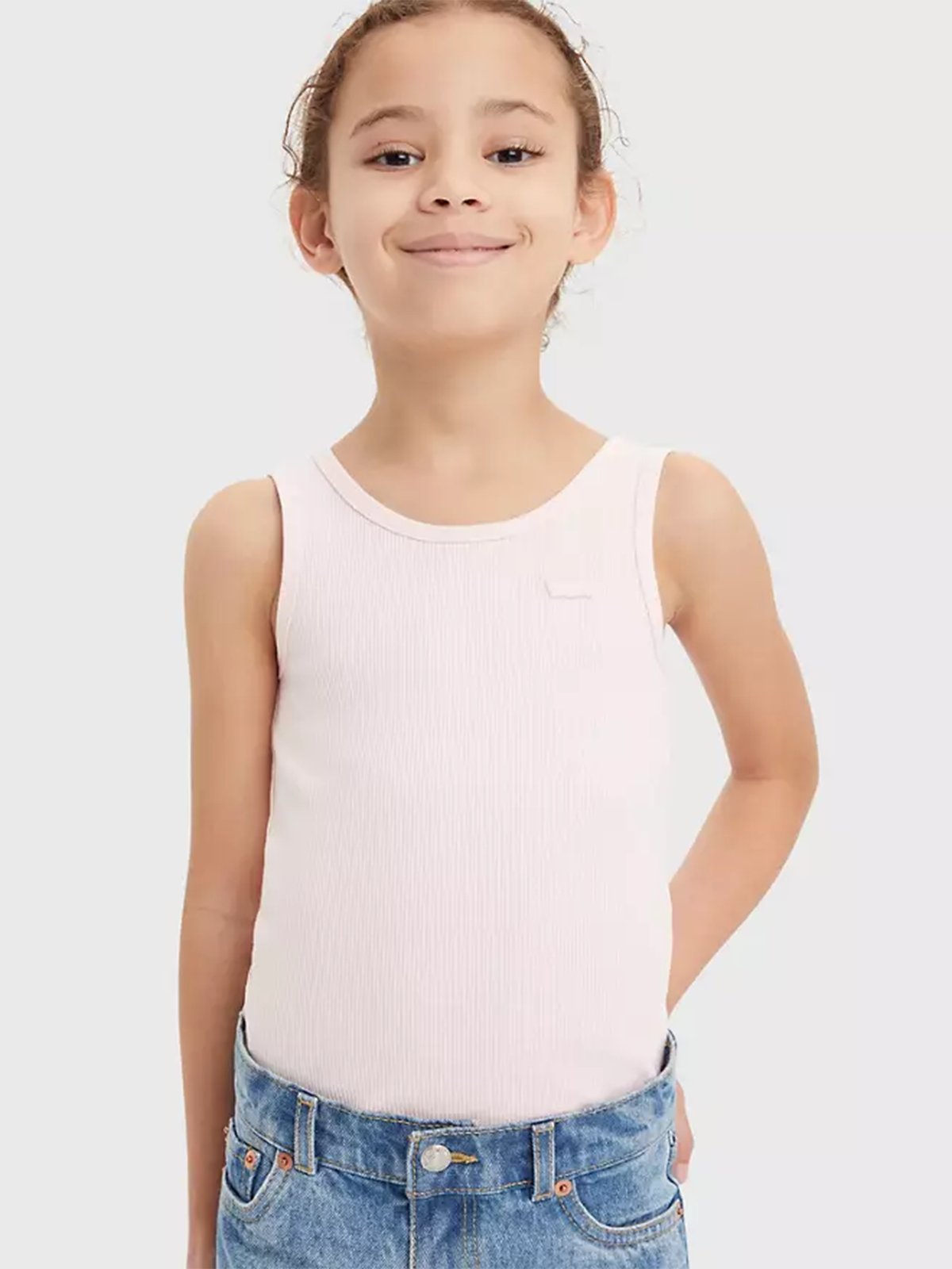 Levi-s Kids Meet And Greet Ribbed Tank Chalk Pink