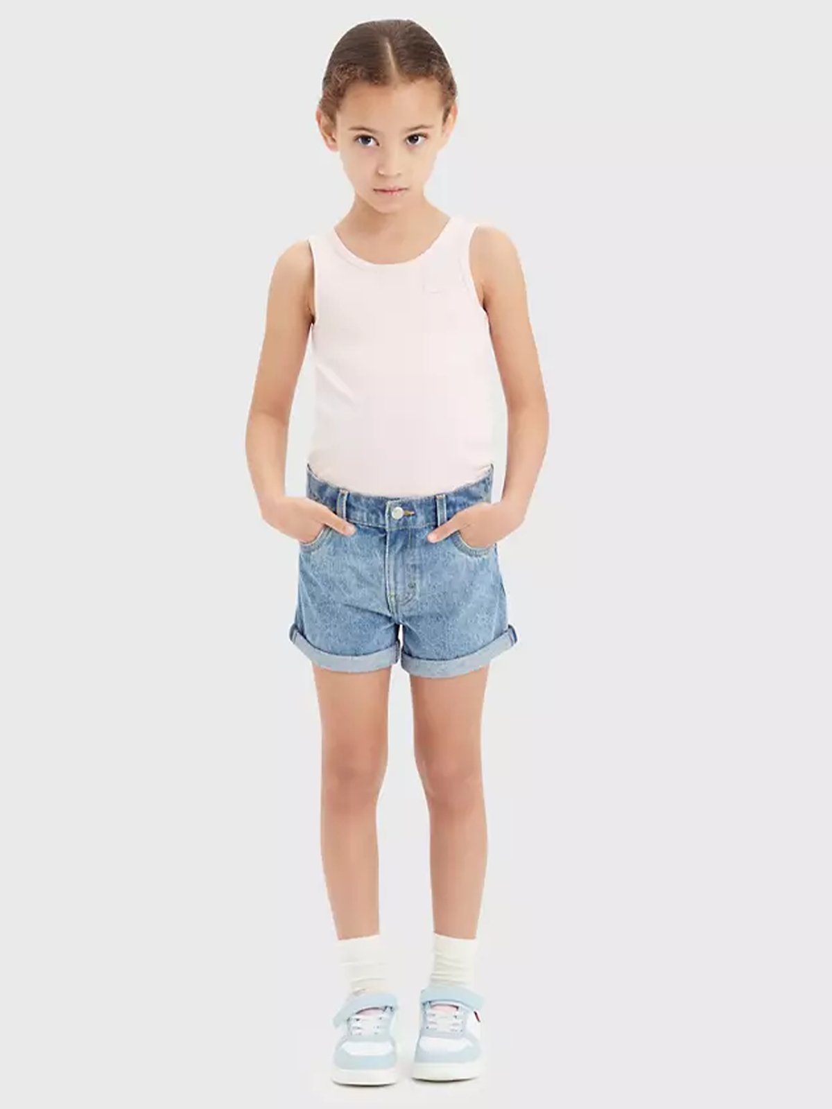 Levi-s Kids Meet And Greet Ribbed Tank Chalk Pink