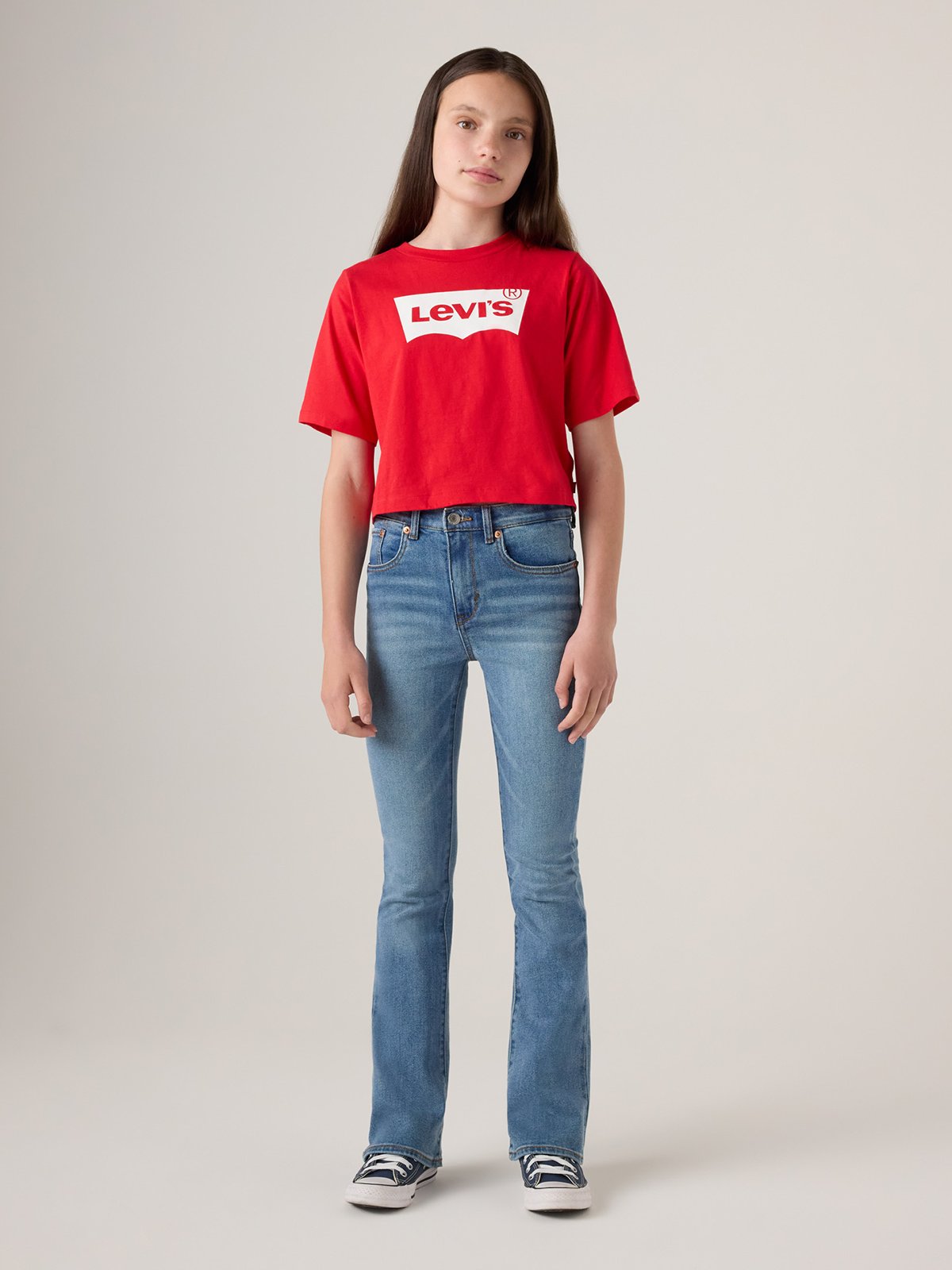 Levi-s Kids 726 High Rise Flare Jean CLEAN GETAWAY