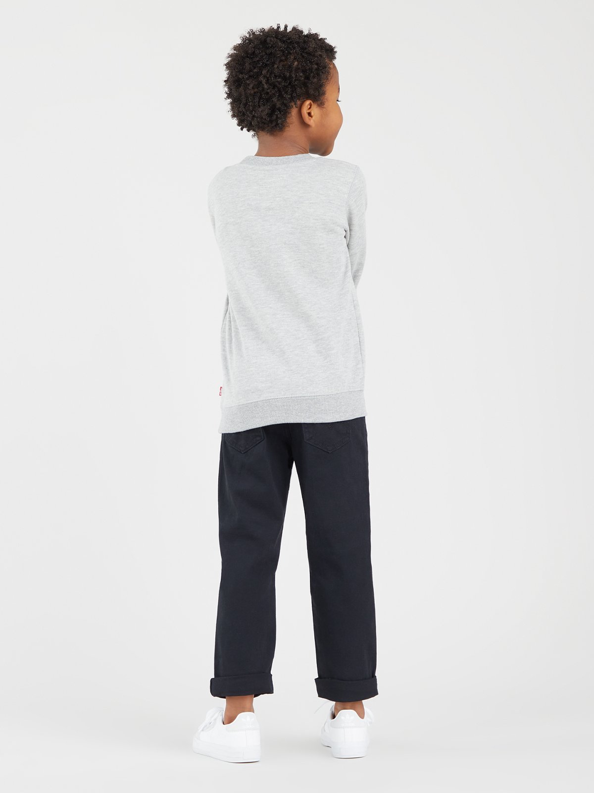 Levi-s Kids Batwing Crewneck Sweatshirt Grey Heather