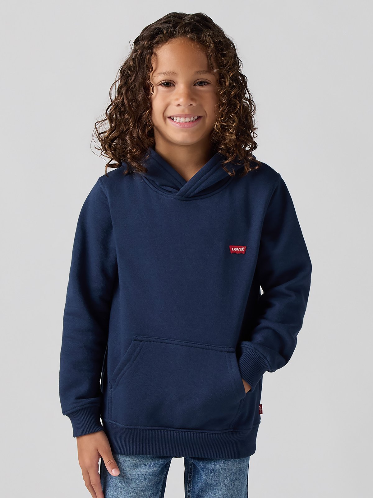 Levi-s Kids Mini Batwing Pull Over Hood Dress Blues