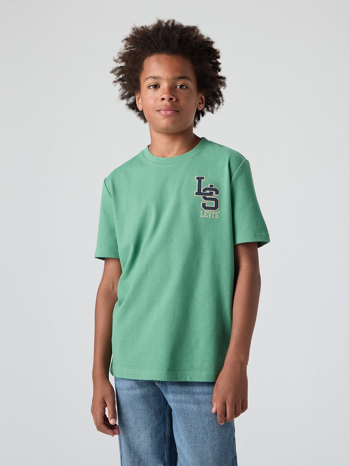 Levi-s Kids Streamline Monogram Tee Deep Grass Green
