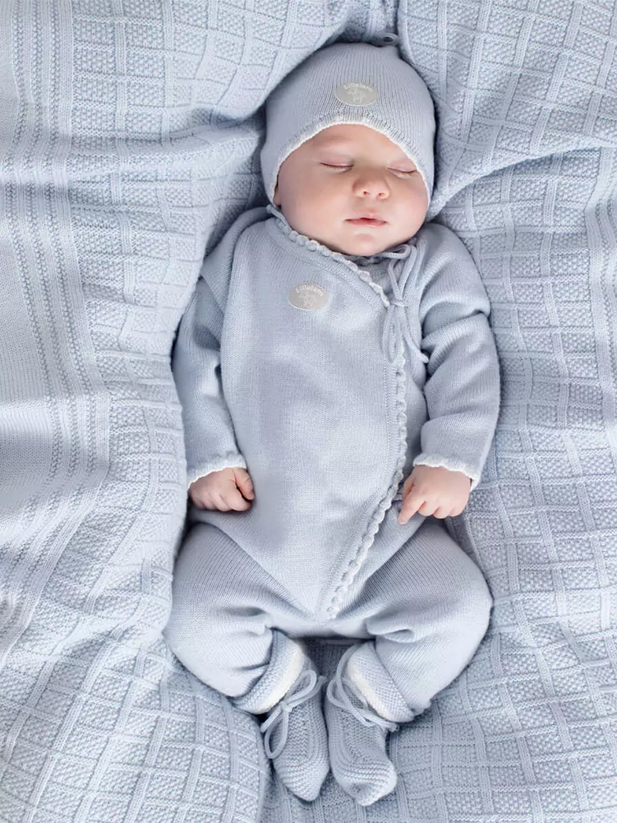 Lillelam Hentesett Babyblå