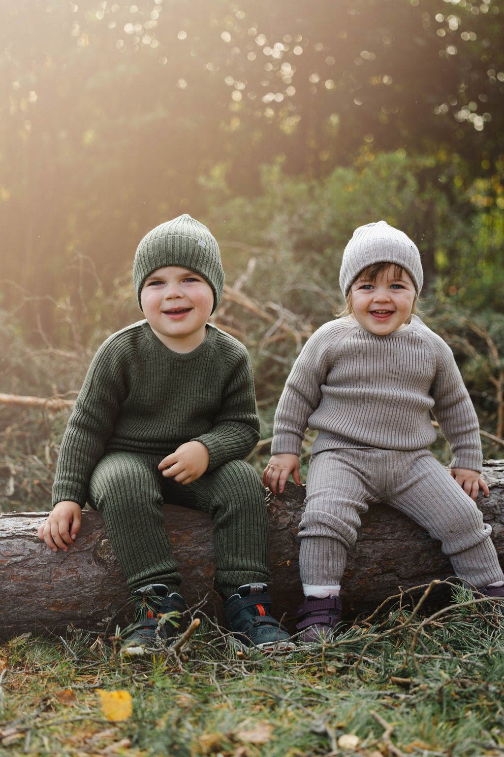 Lillelam Bukse ribb Beige