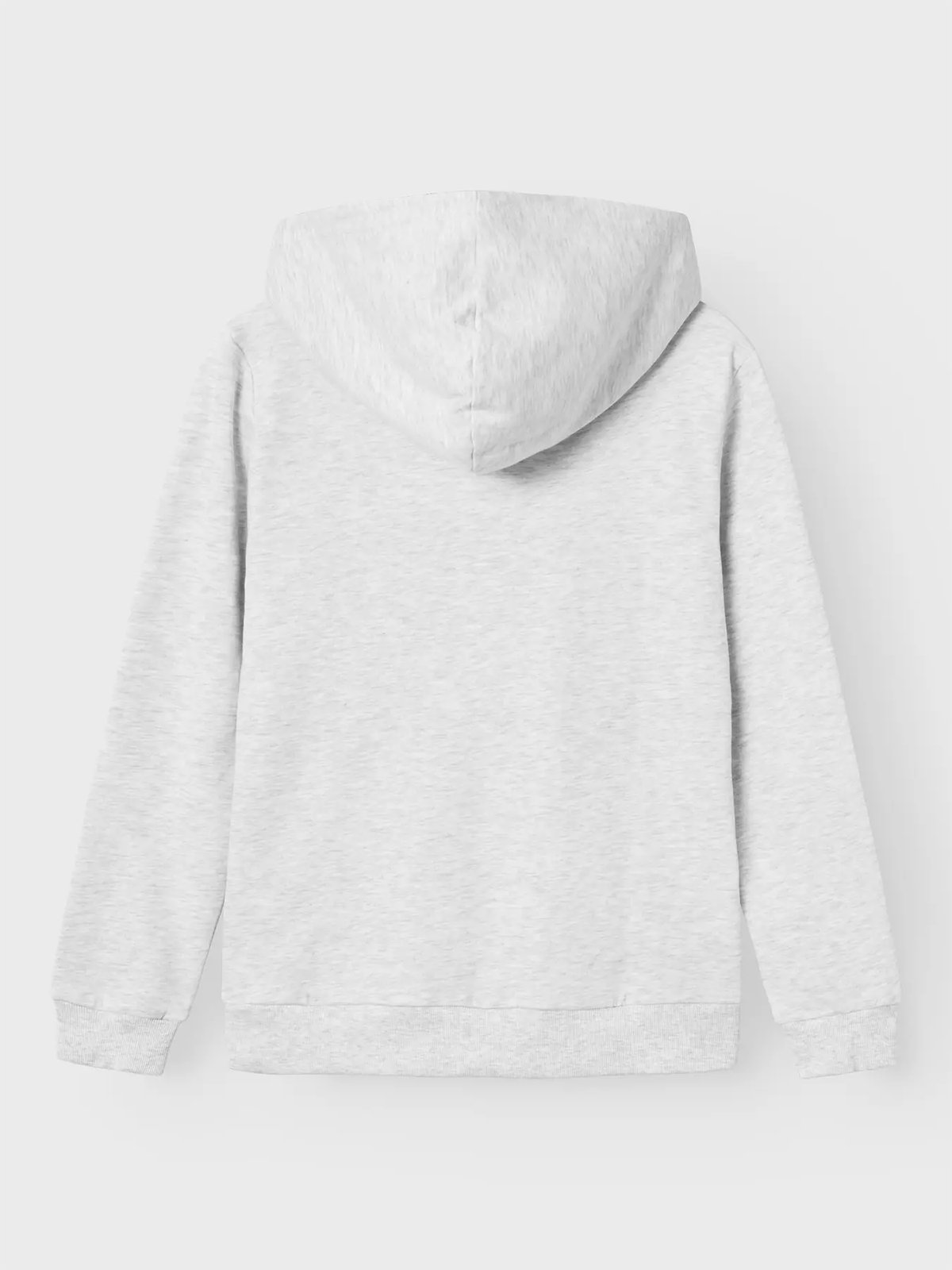 LMTD Nizu Long Sleeve Brushed Sweat W. Hood Light Grey Melange