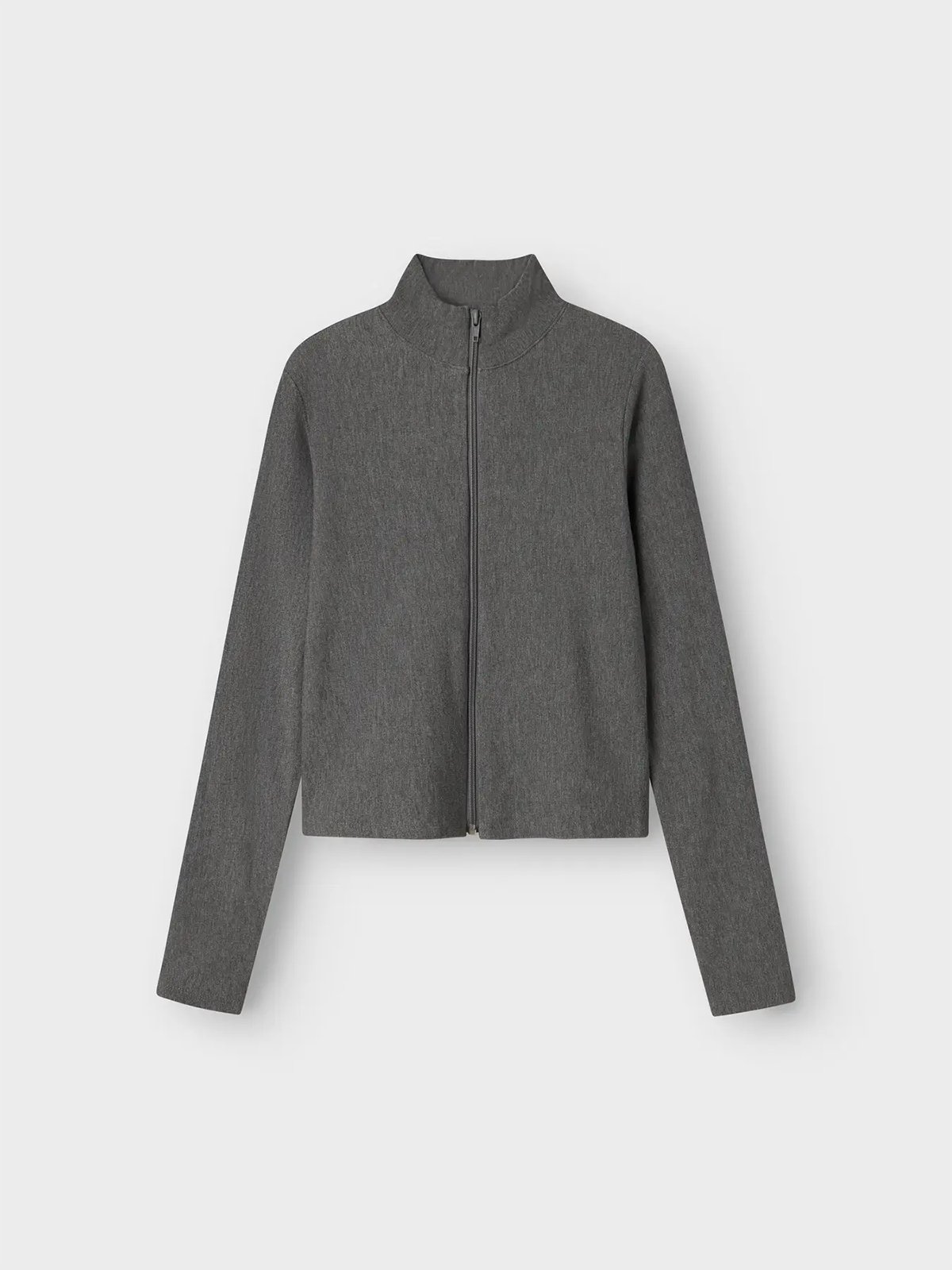 LMTD Lonja Long Sleeve Cardigan Dark Grey Melange