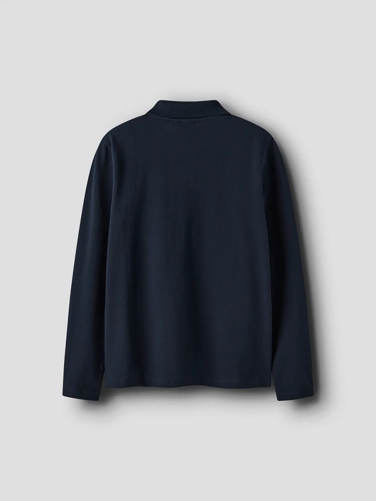 LMTD Hannes Long Sleeve Pique Polo Dark Sapphire