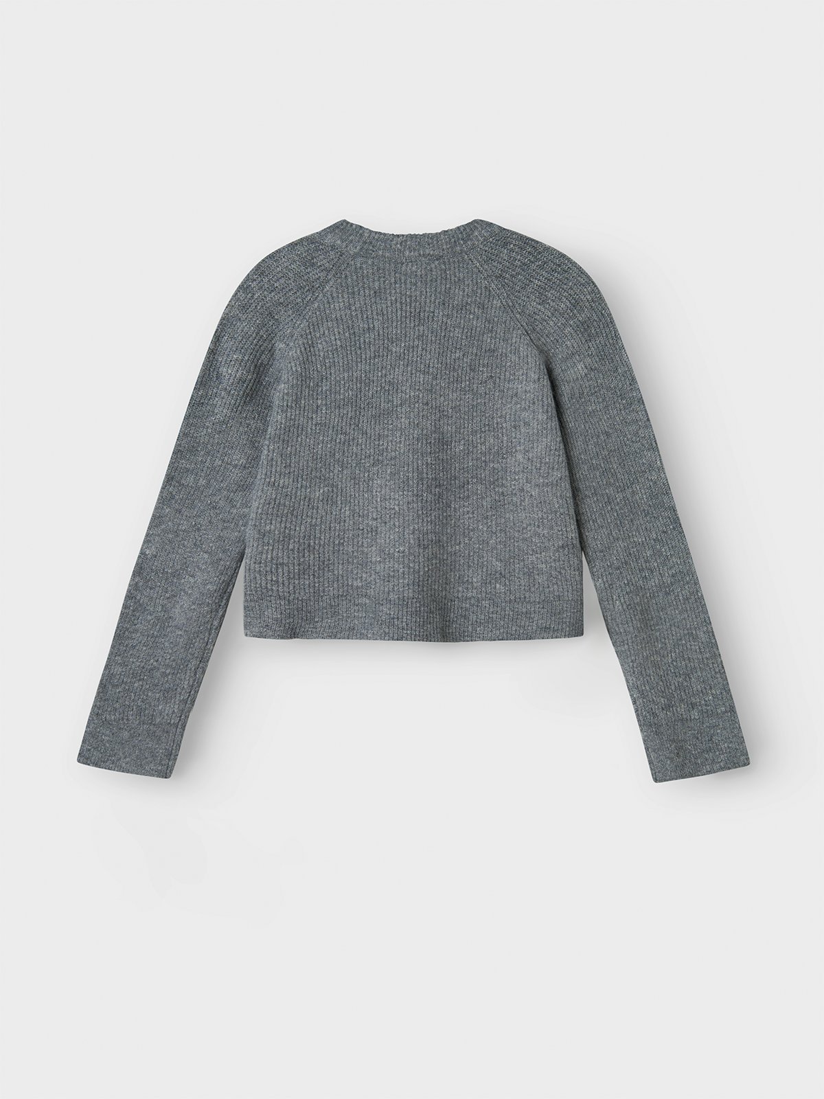 LMTD Kleave Long Sleeve Short Knit Grey Melange