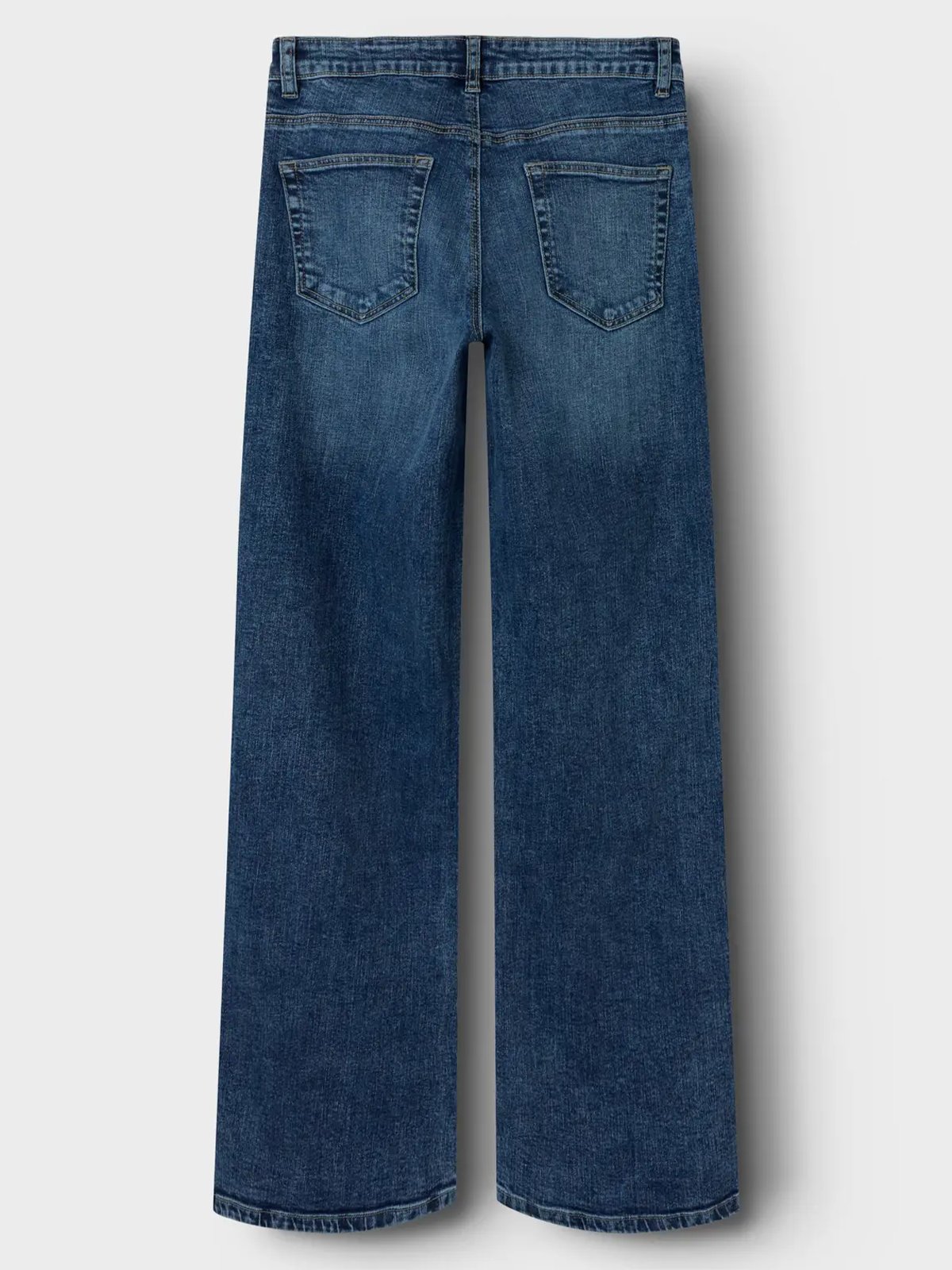 LMTD Bli Denim Low Waist Straight Pant Medium Blue Denim