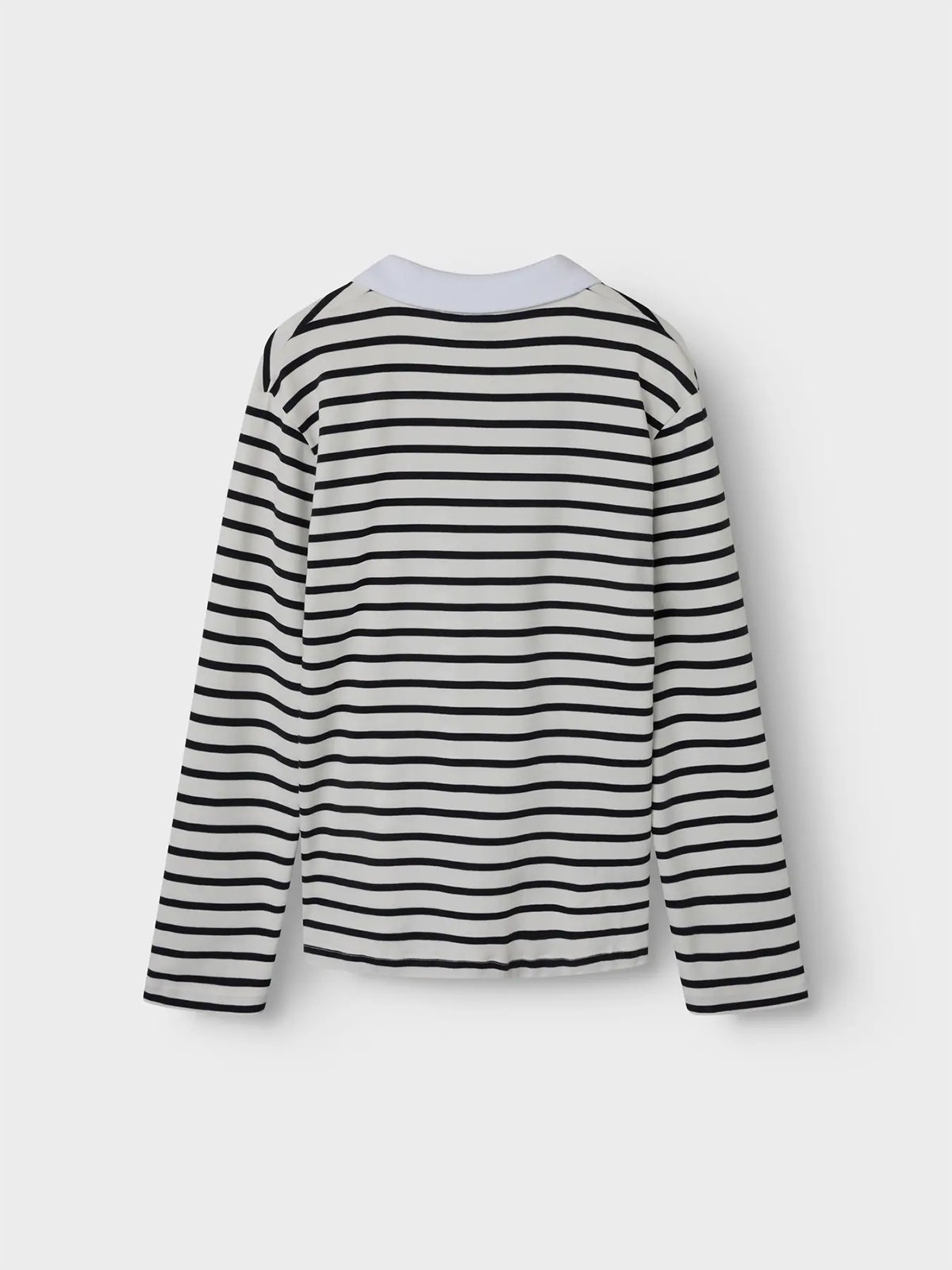 LMTD Kliva Long Sleeve Polo Black / White